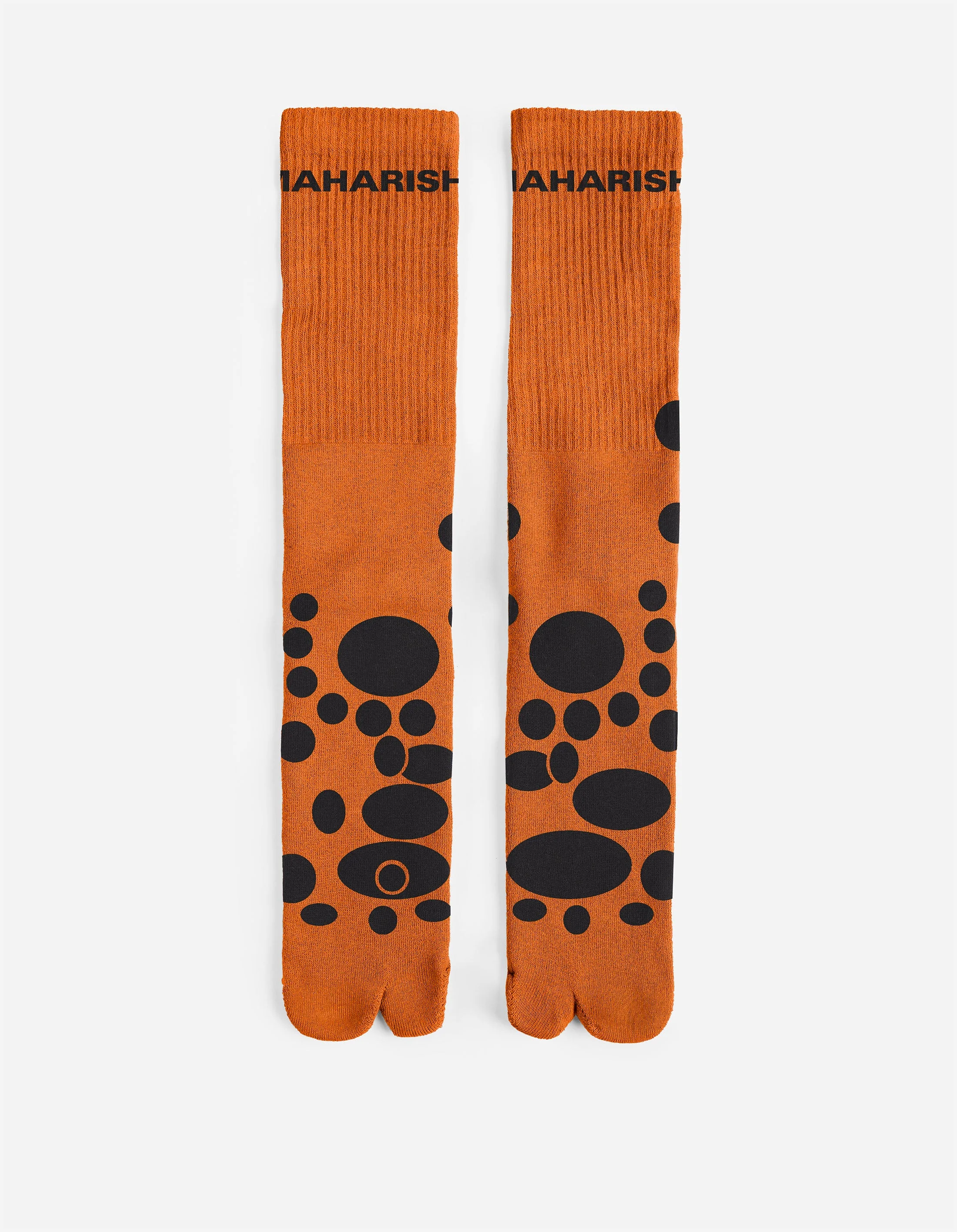 1460 Maharishi Acu Tabi Sport Socks Orange - Image 3
