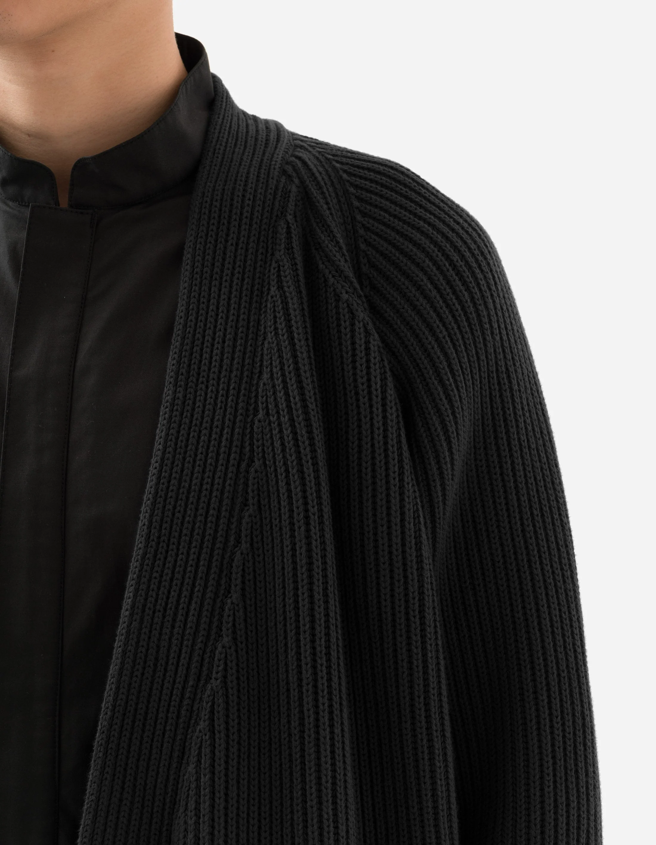 1461 Maharishi Knitted Kimono Black - Image 5