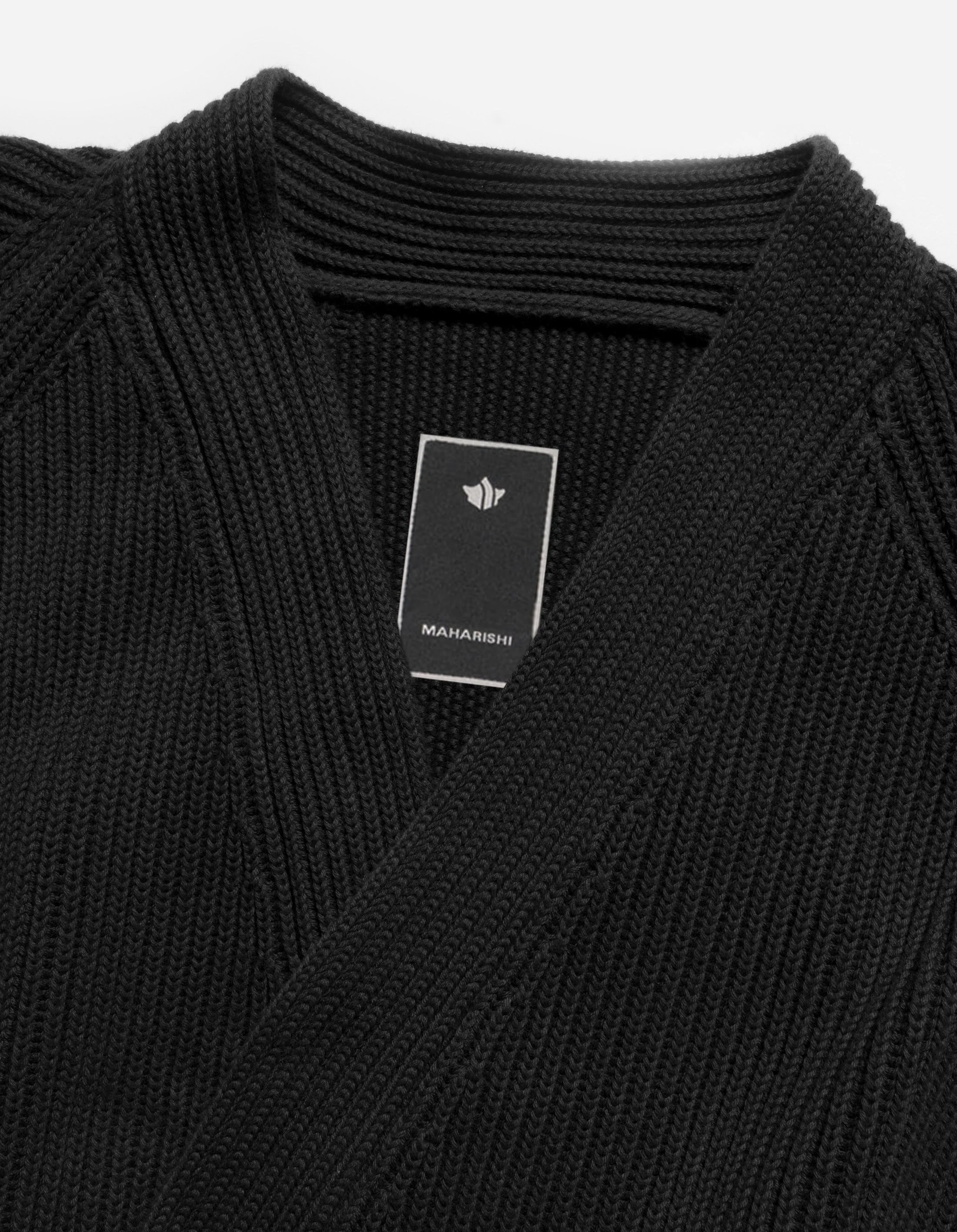 1461 Maharishi Knitted Kimono Black - Image 8