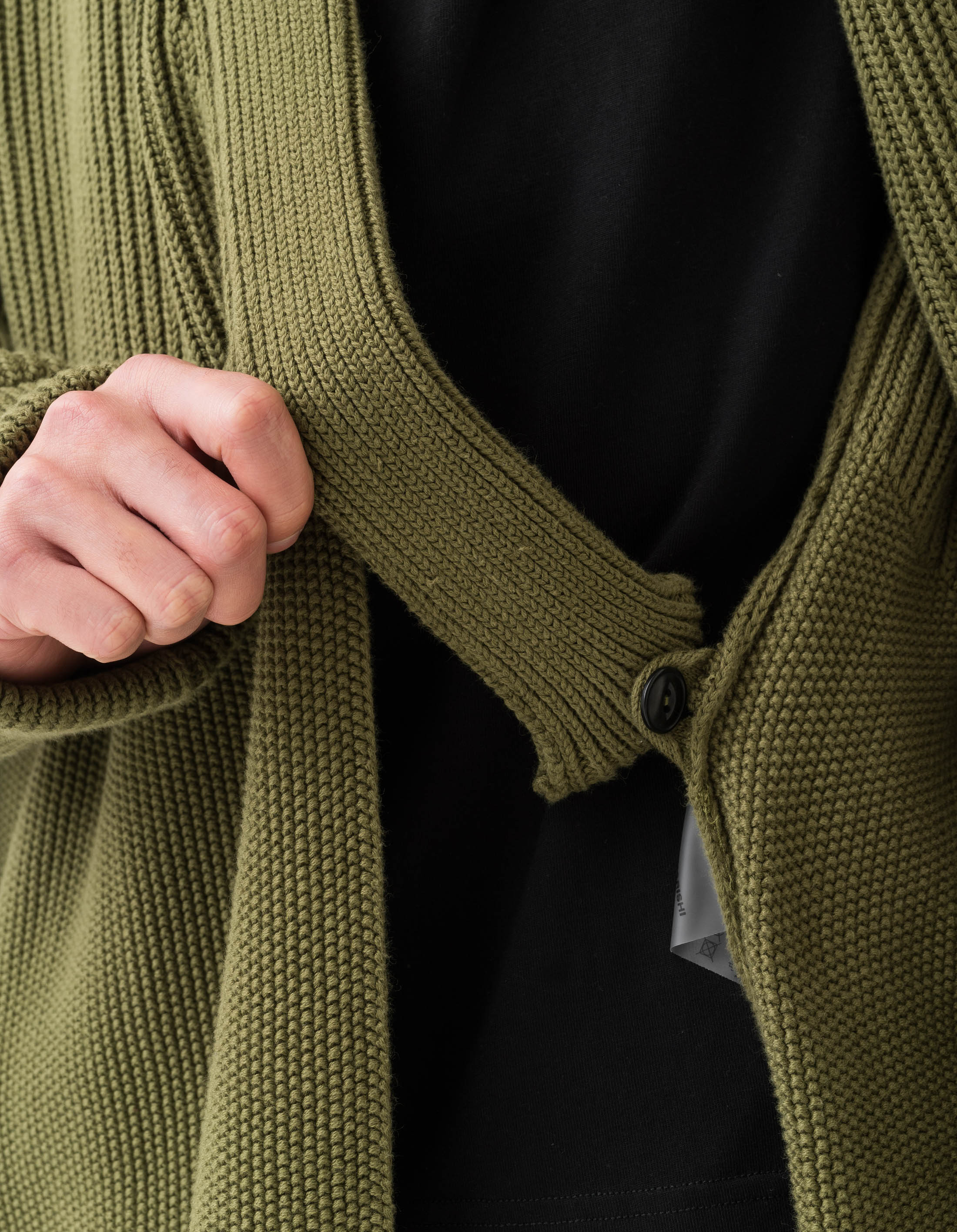 1461 Maharishi Knitted Kimono Olive - Image 6