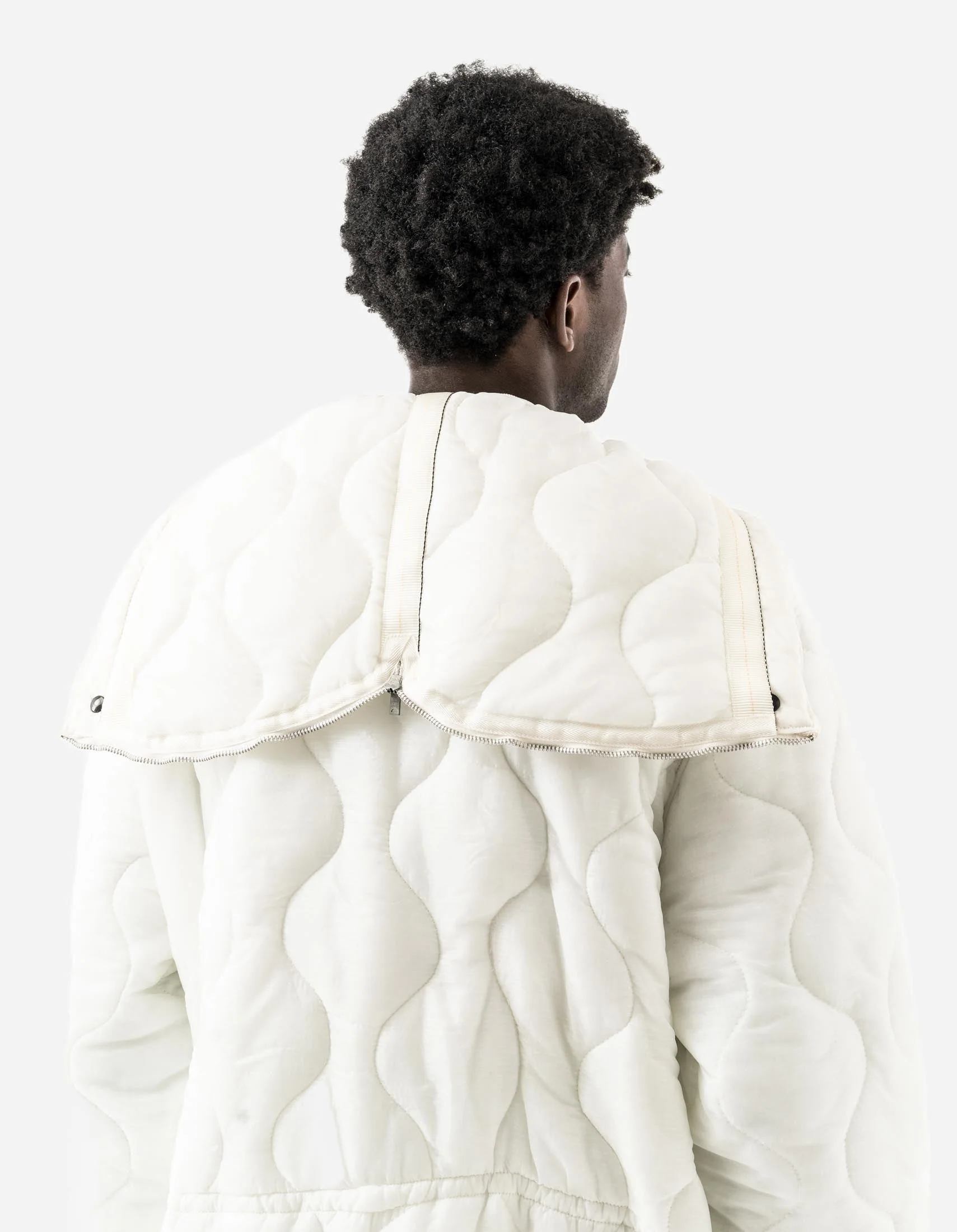 1598 Upcycled U.S. Army Inspector Parka White - Image 11