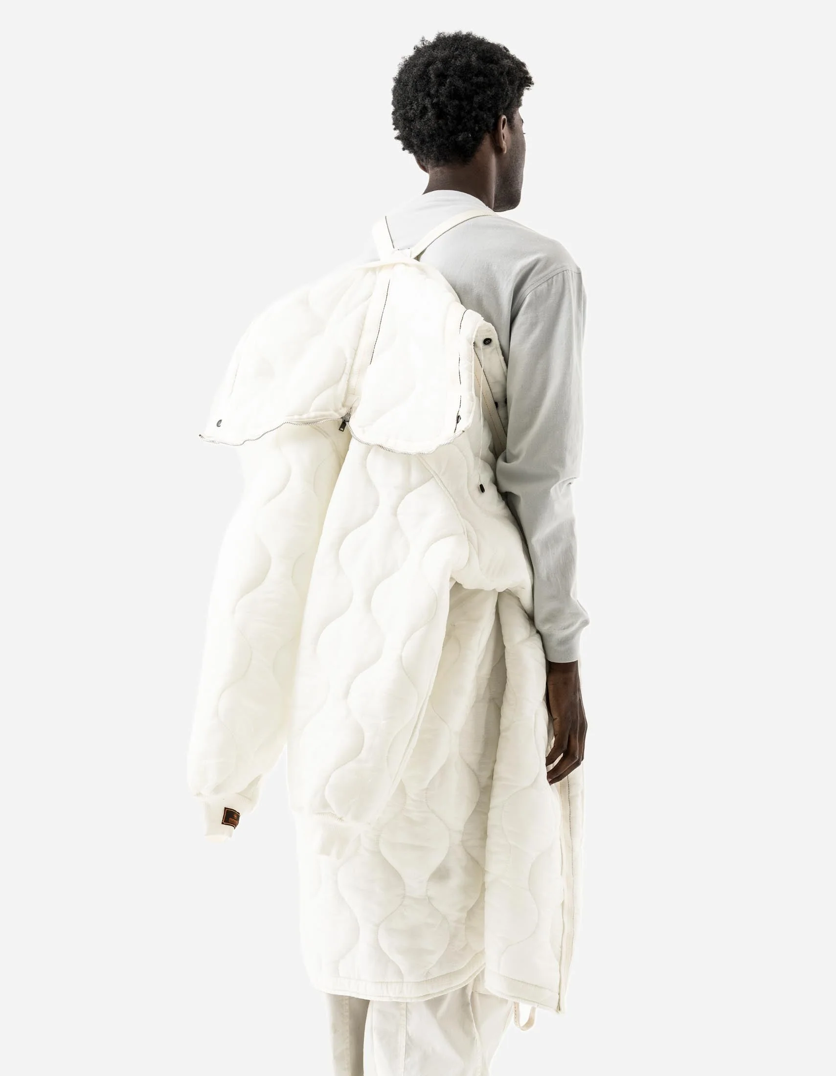 1598 Upcycled U.S. Army Inspector Parka White - Image 13