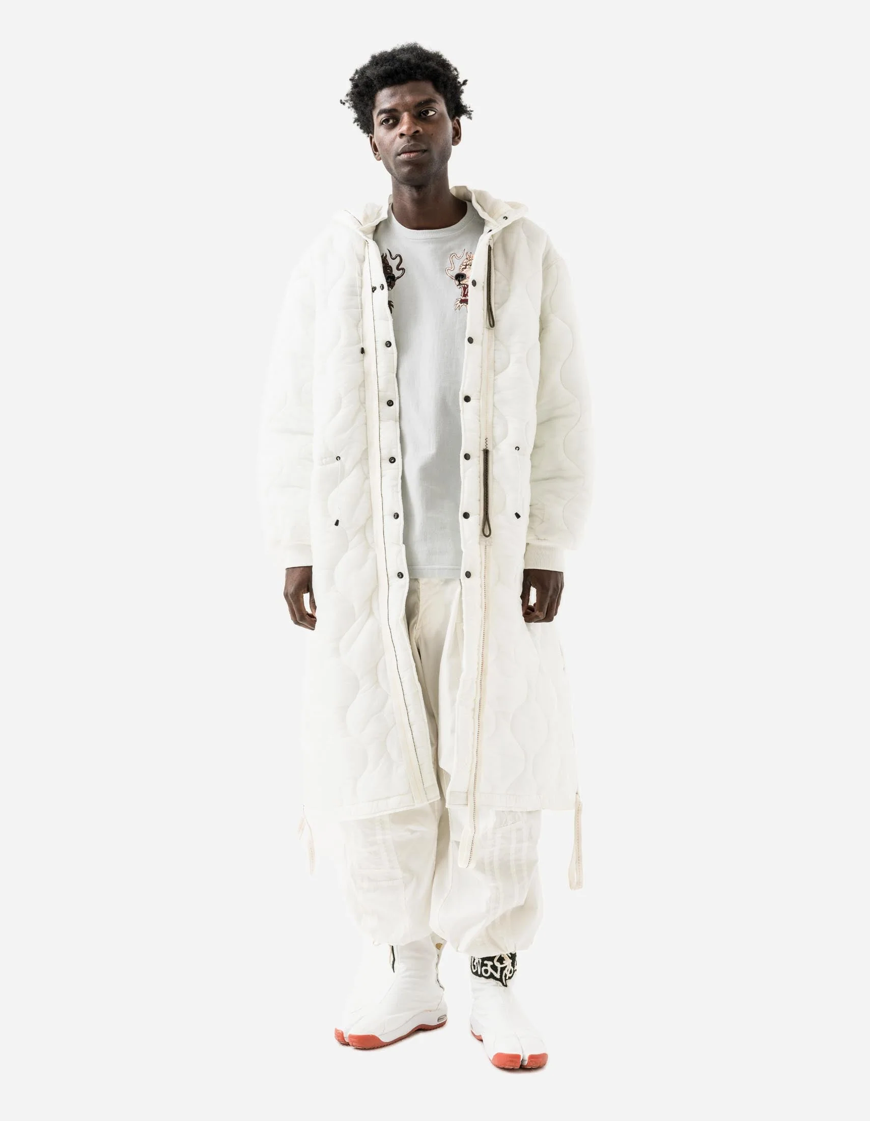 1598 Upcycled U.S. Army Inspector Parka White - Image 15