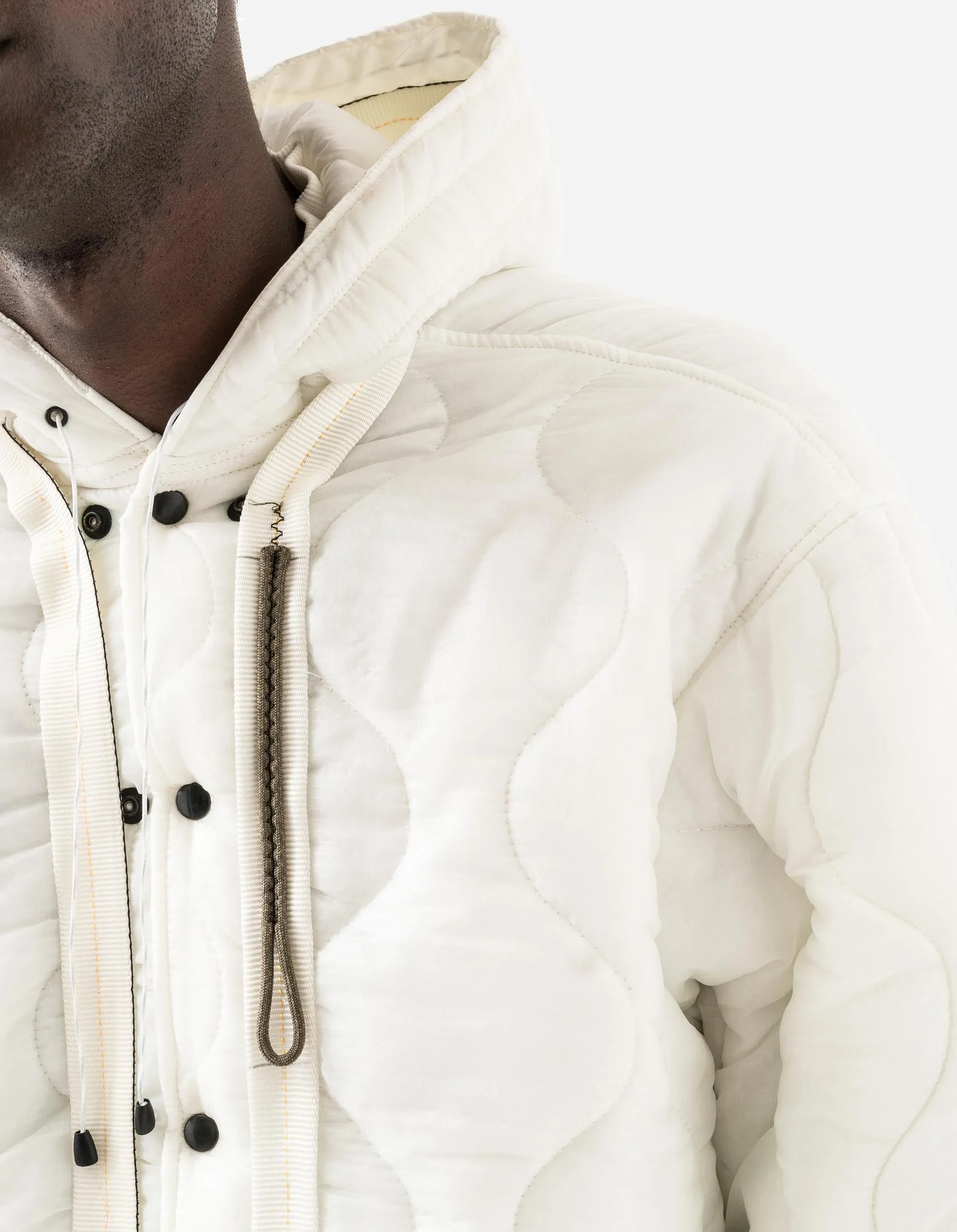 1598 Upcycled U.S. Army Inspector Parka White - Image 3