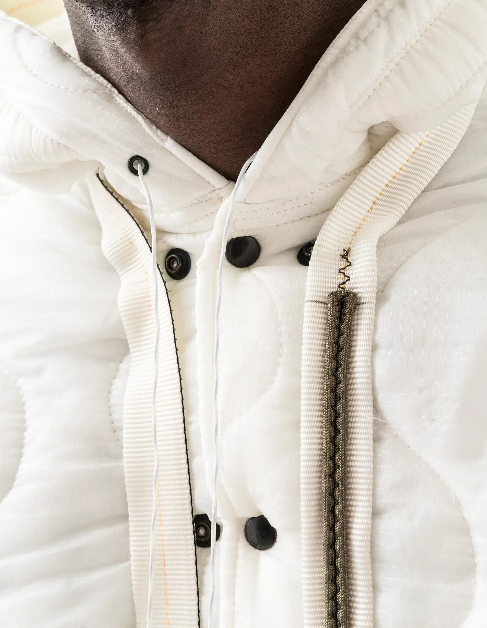1598 Upcycled U.S. Army Inspector Parka White - Image 4