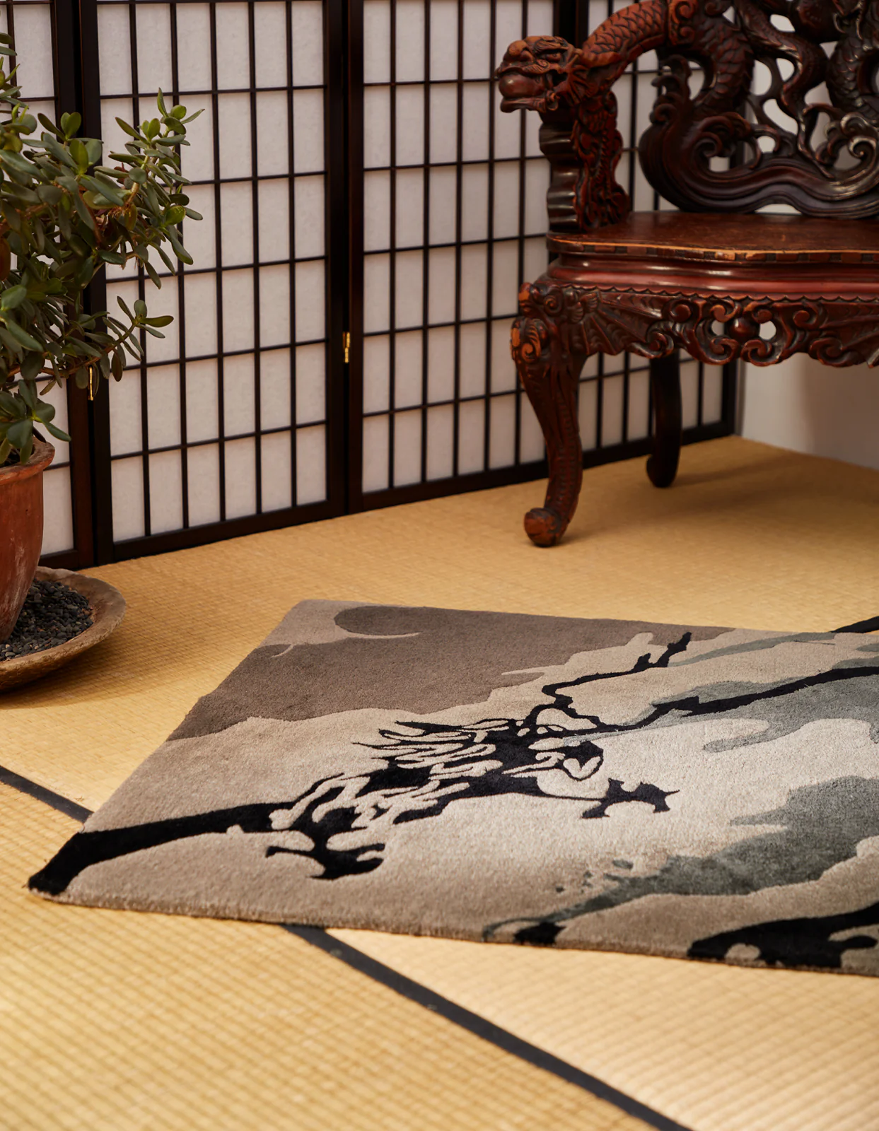 2159 DPM: Bonsai Forest Rug Small Night - Image 4