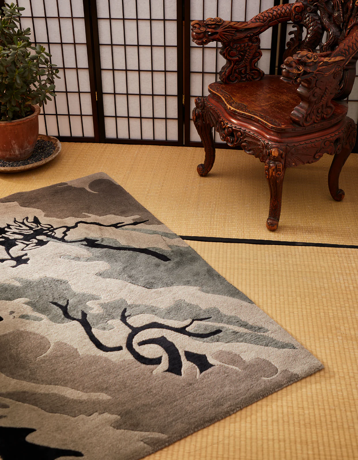 2159 DPM: Bonsai Forest Rug Small Night - Image 5