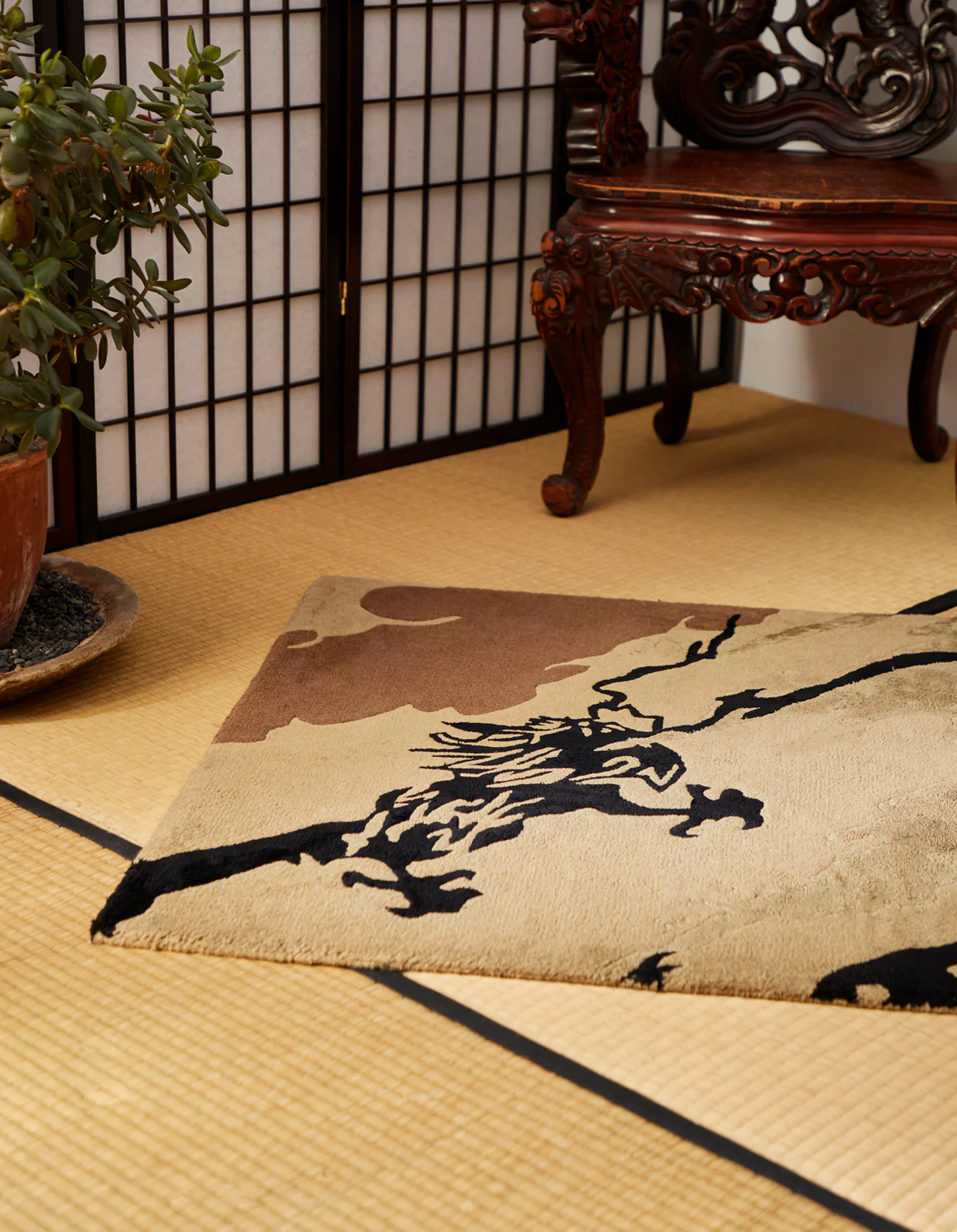2159 DPM: Bonsai Forest Rug Small Woodland - Image 4