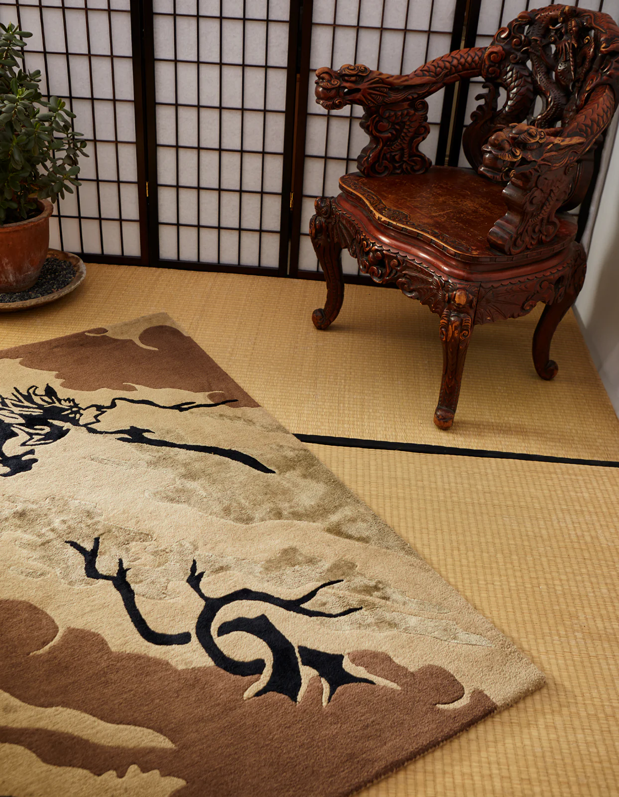2159 DPM: Bonsai Forest Rug Small Woodland - Image 5