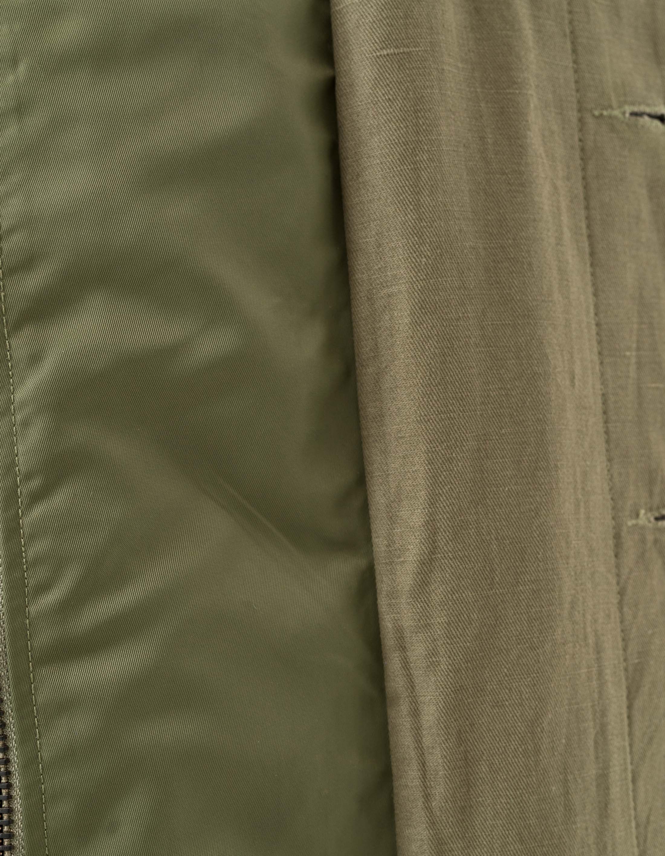 2210 Linear Snow Dragon Embroidered MA Mac Coat Olive OG-107F - Image 11