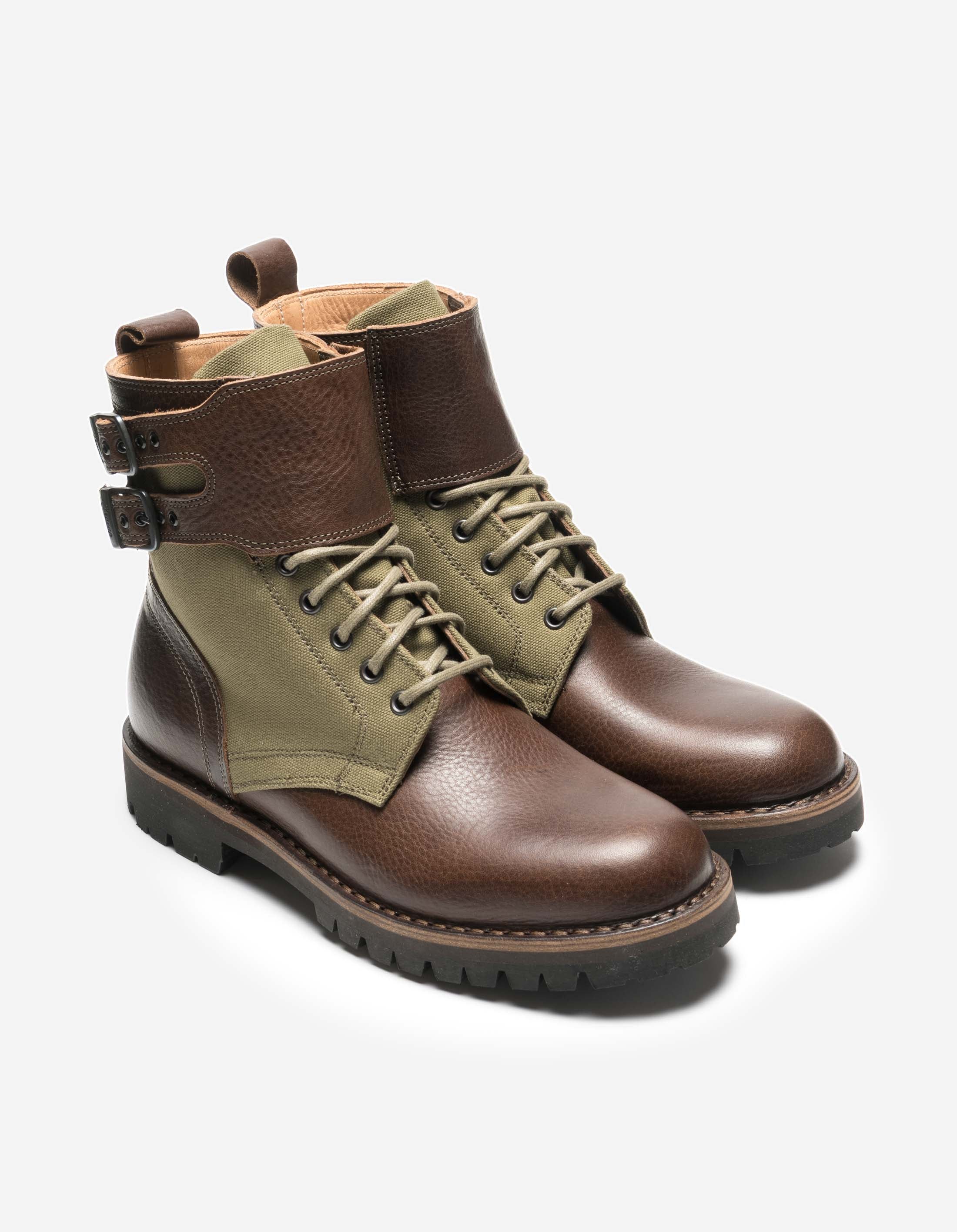 3303 Maharishi Okinawa Boot Brown/Olive - Image 4