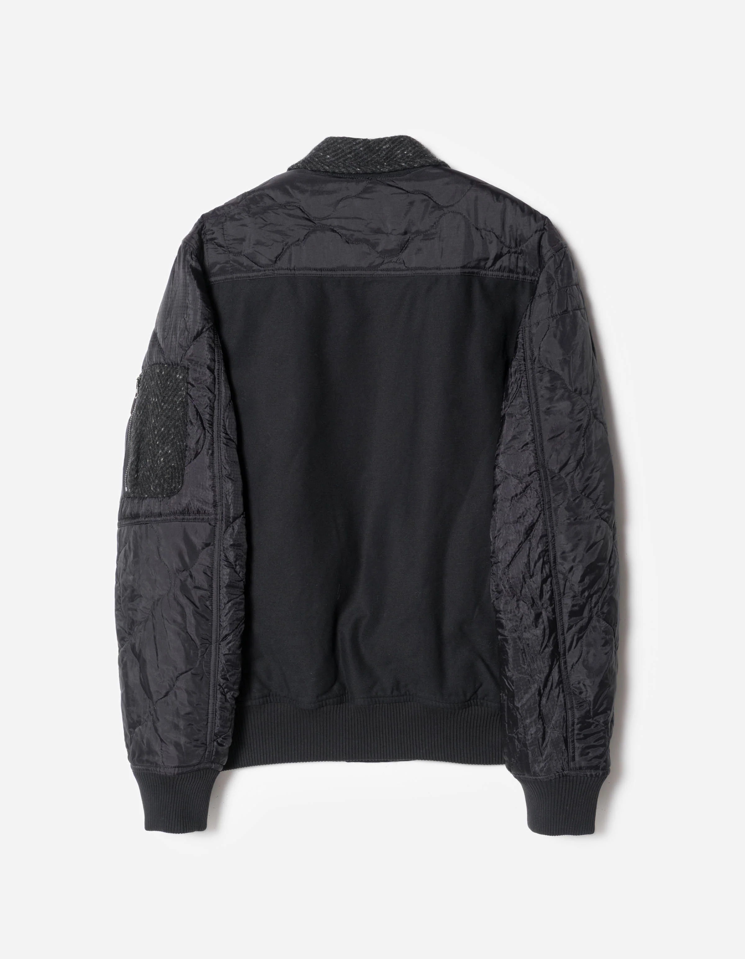 4083 Upcycled A2 Flight Jacket Black - Image 7