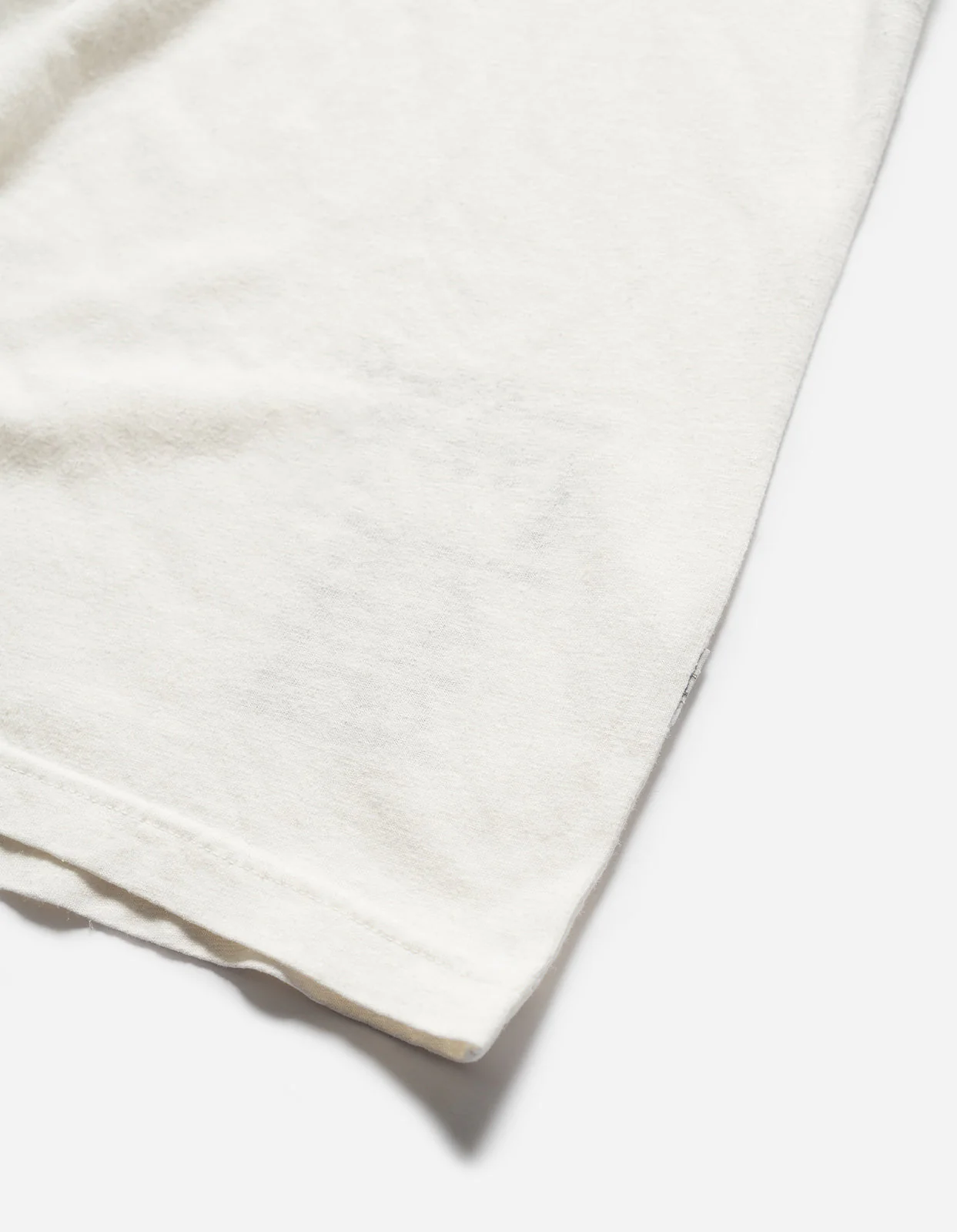 5234 Hemp Cross Loose S/S T-Shirt White - Image 3