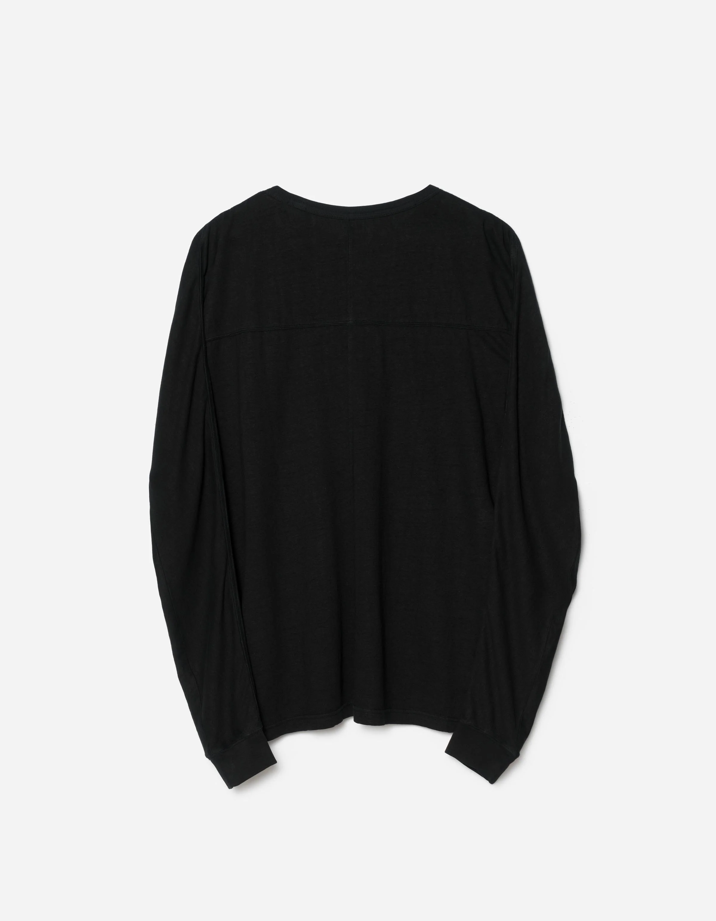 5245 Hemp Cross Oversized L/S T-Shirt Black - Image 6