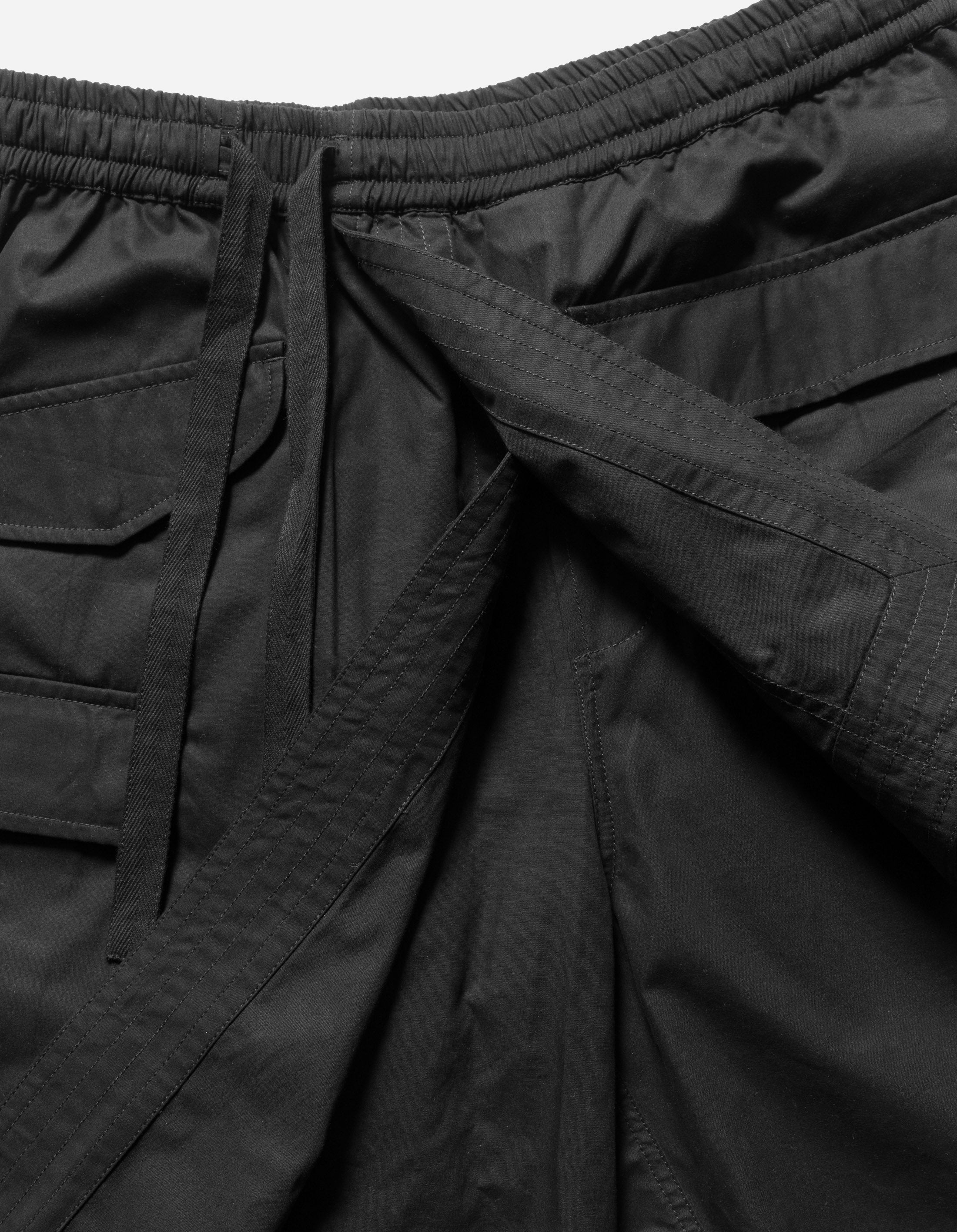 6056 Asym Hakama Shorts Black - Image 8