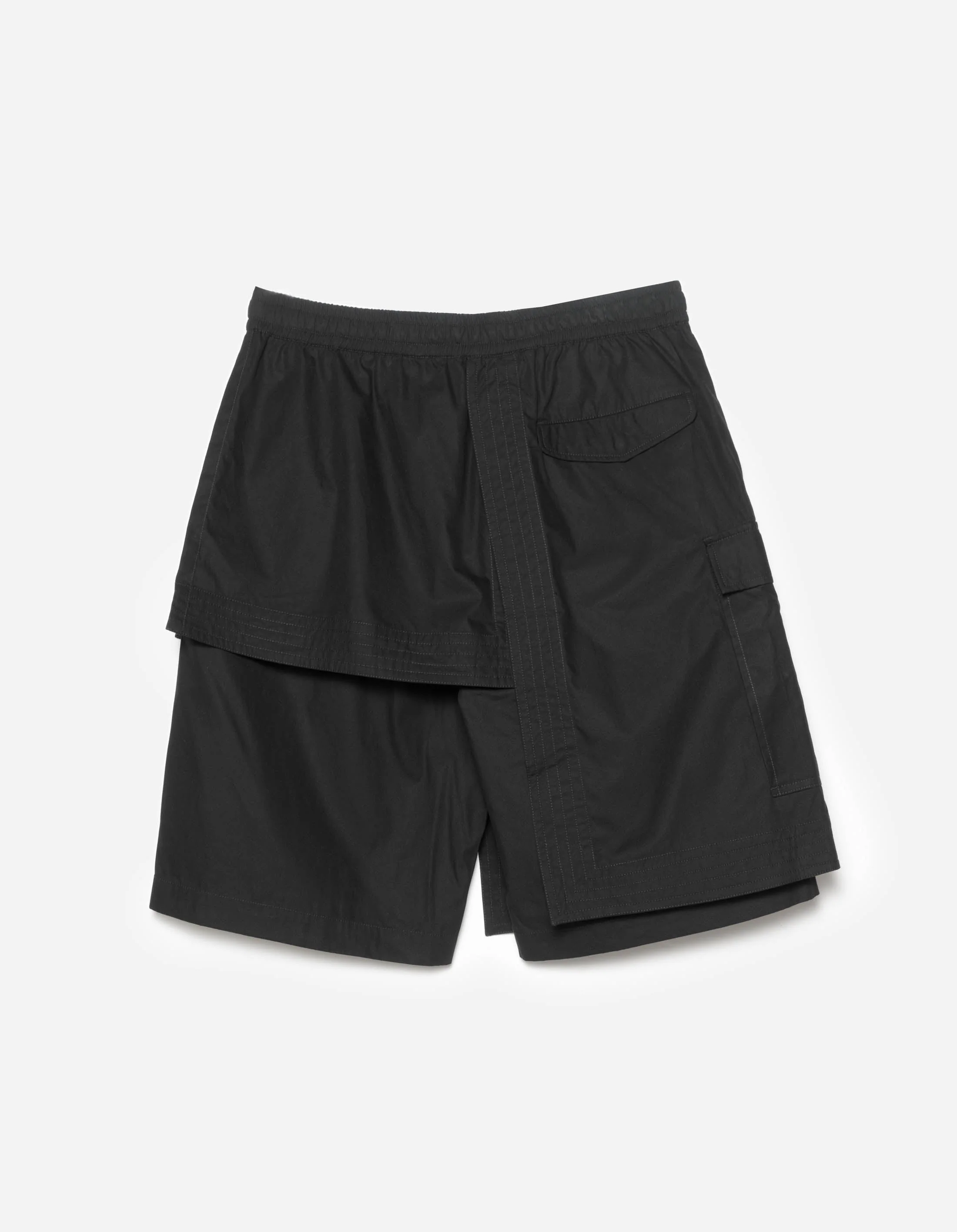 6056 Asym Hakama Shorts Black - Image 9