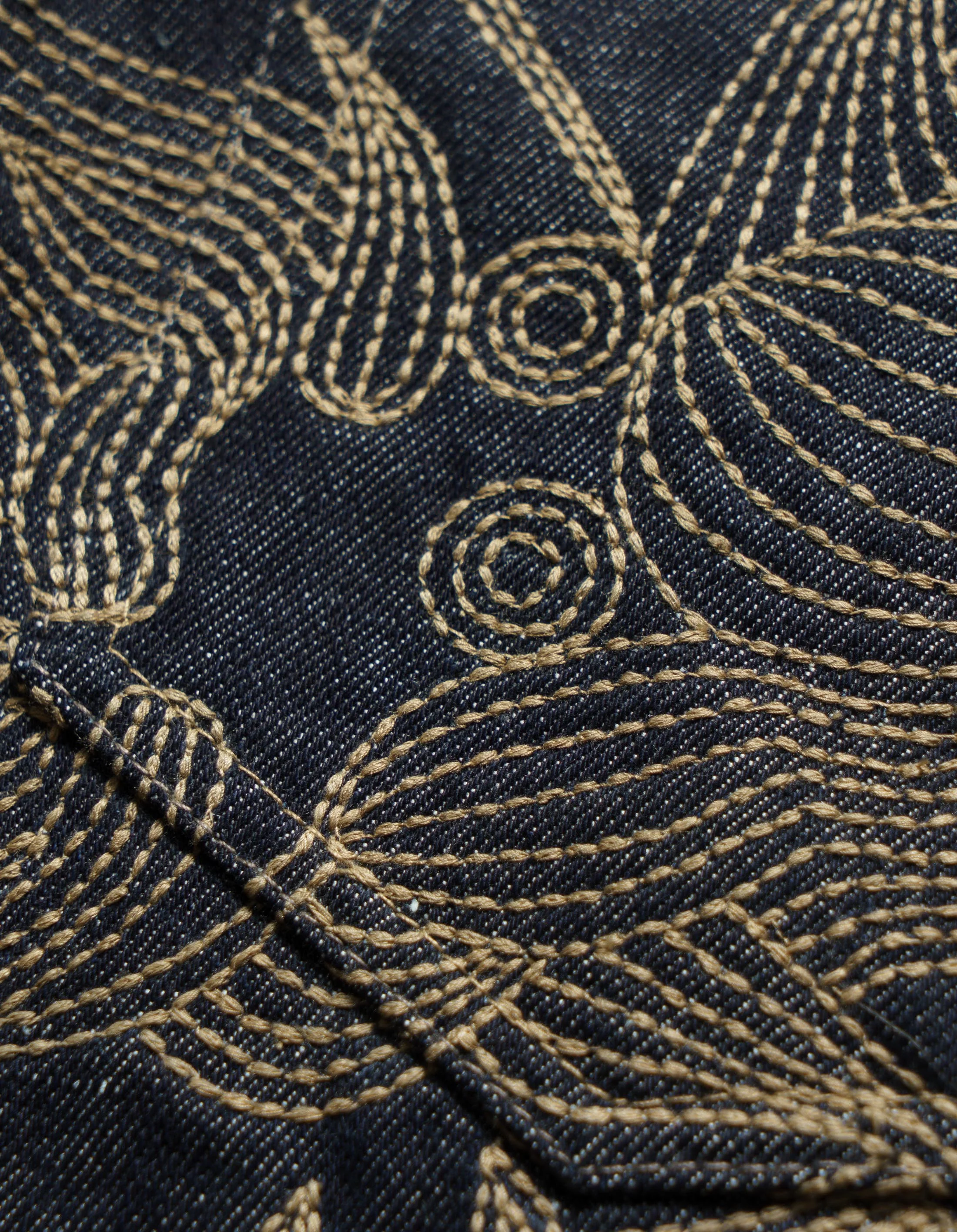 6060 Dragon Hemp Denim Jeans Indigo - Image 4