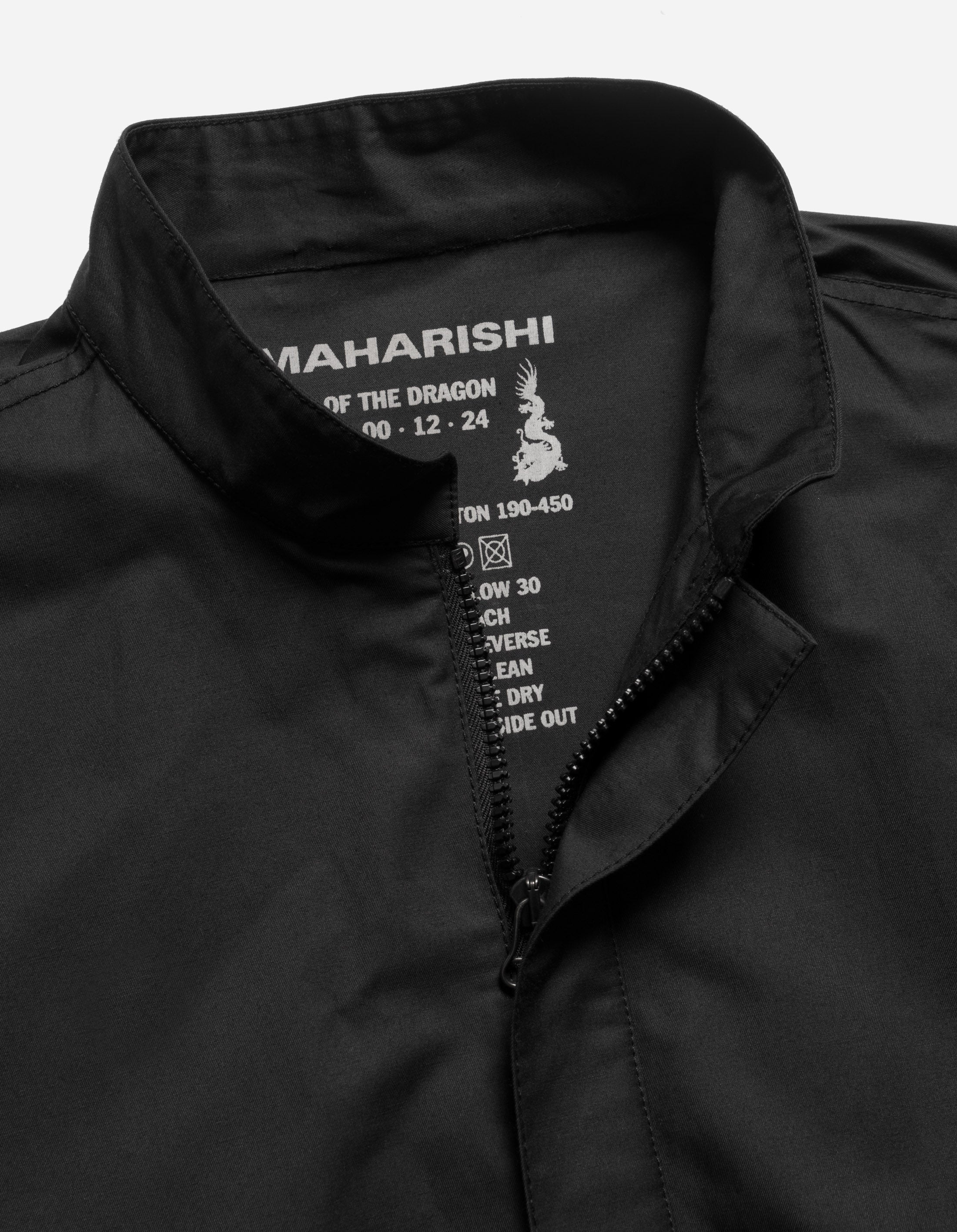 6108 Long Zipped Kurta Shirt Black - Image 10