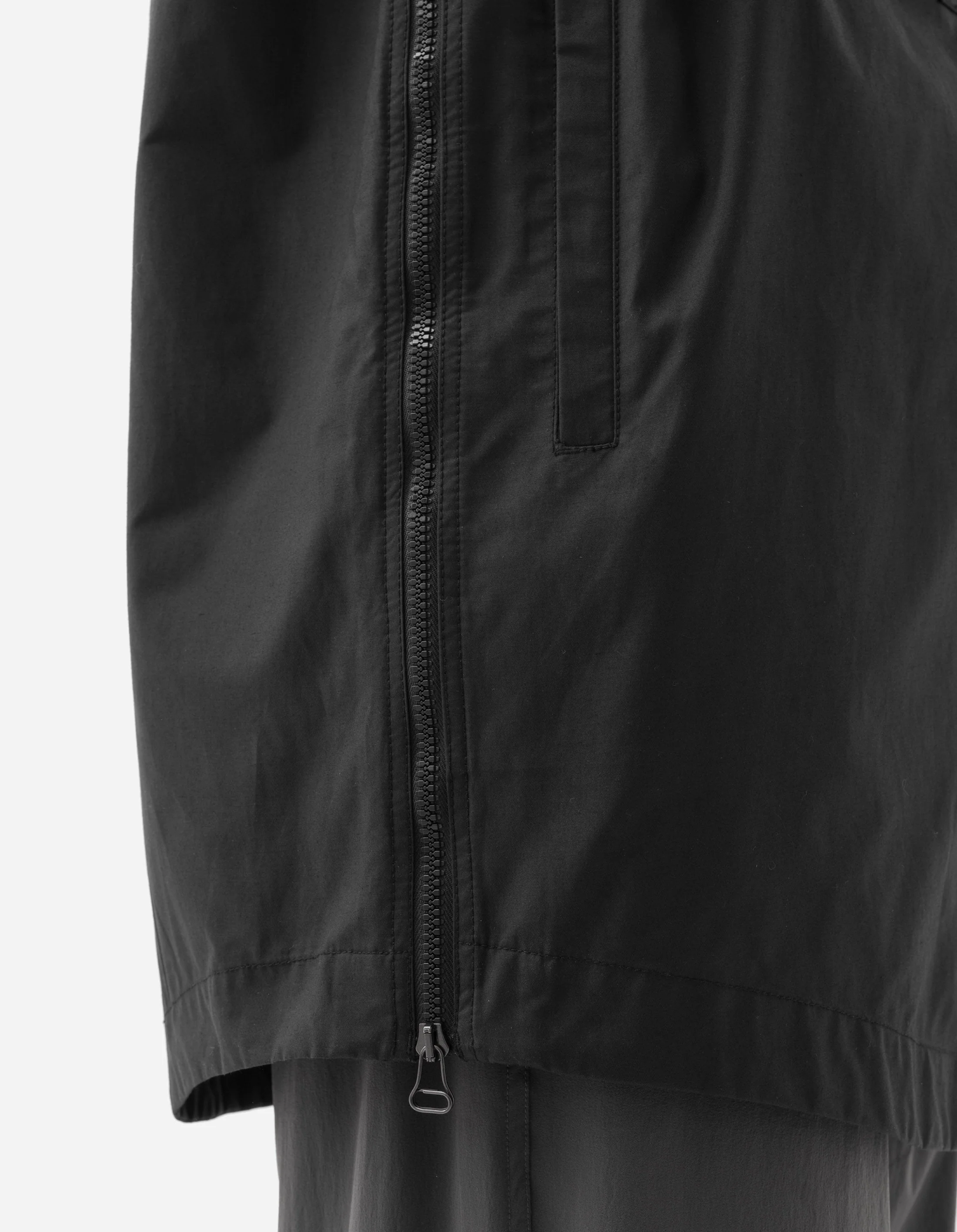 6108 Long Zipped Kurta Shirt Black - Image 8