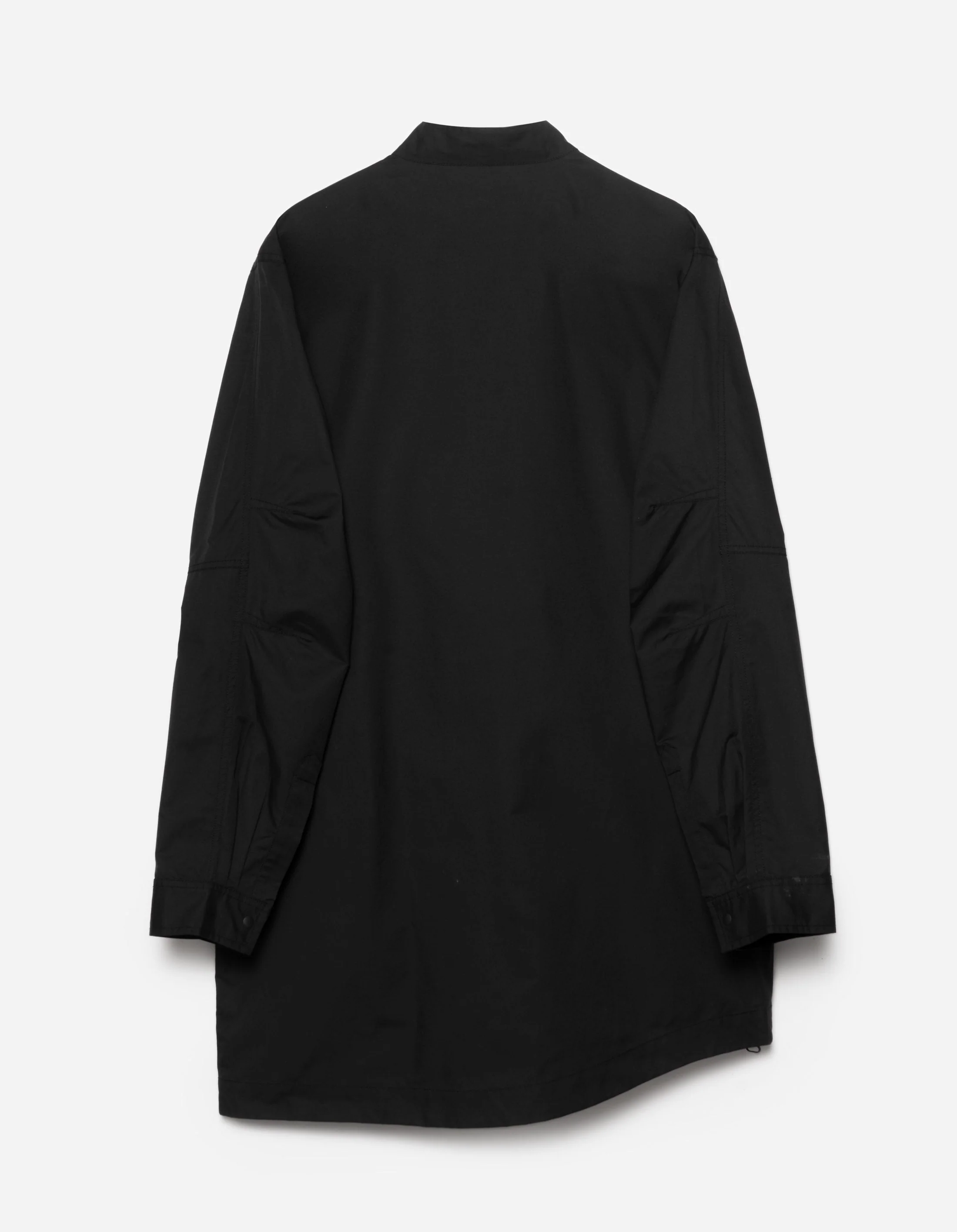 6108 Long Zipped Kurta Shirt Black - Image 9