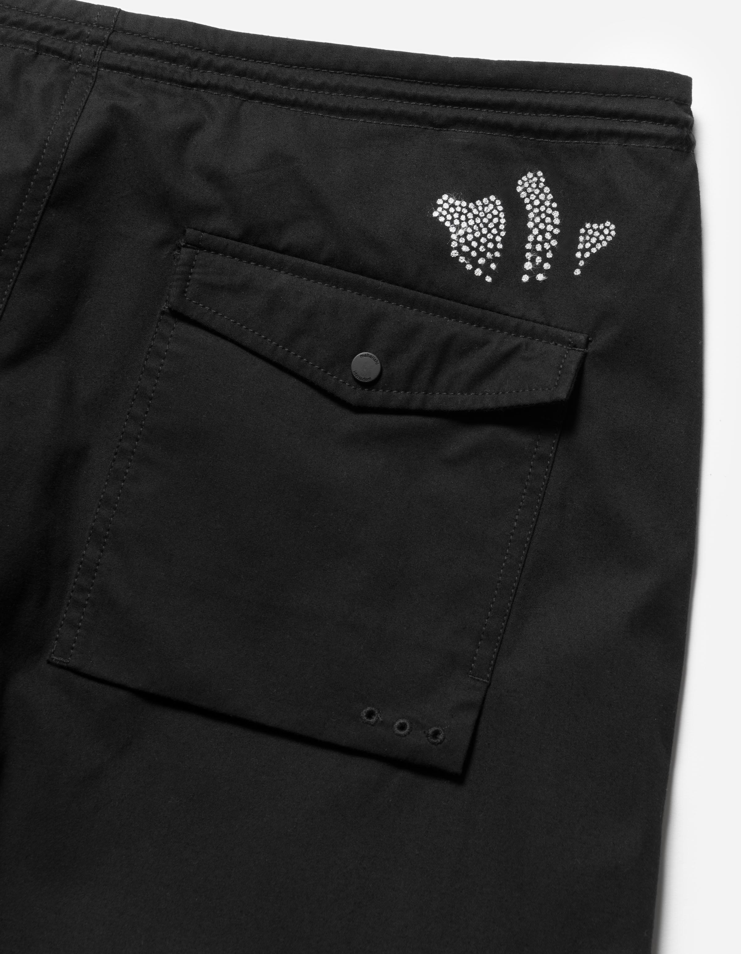 6127 Snodragon Loose Embroidered Snopants Black - Image 10