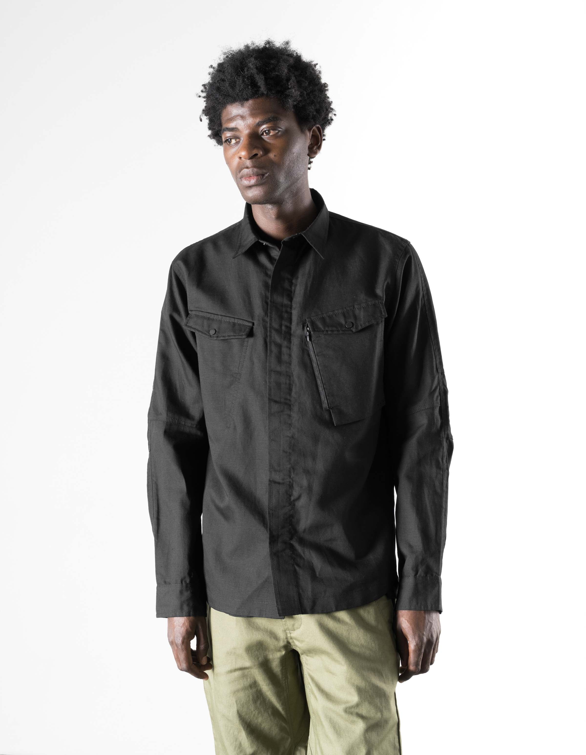 7402 WR Hemp Custom Shirt Black - Image 3