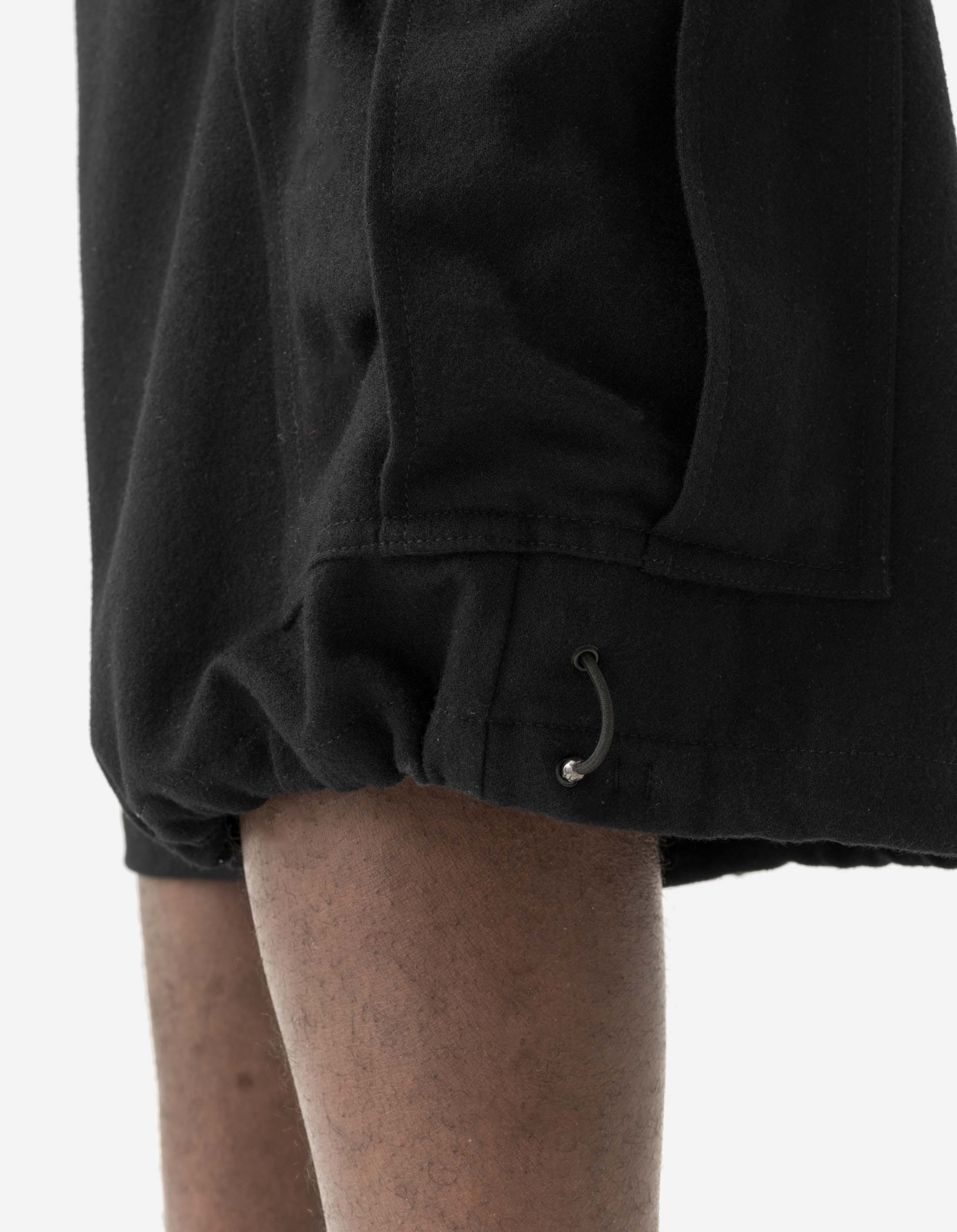 7118 Oversized Wool Cargo Snoshorts Black - Image 6