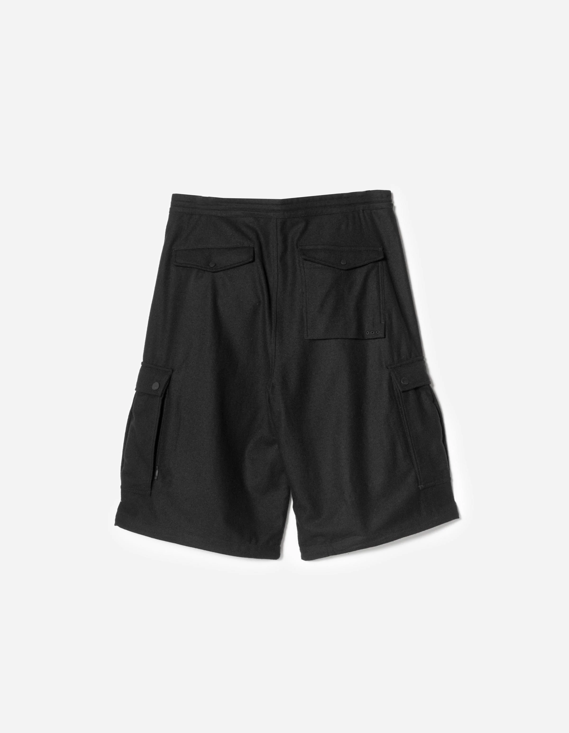 7118 Oversized Wool Cargo Snoshorts Black - Image 8