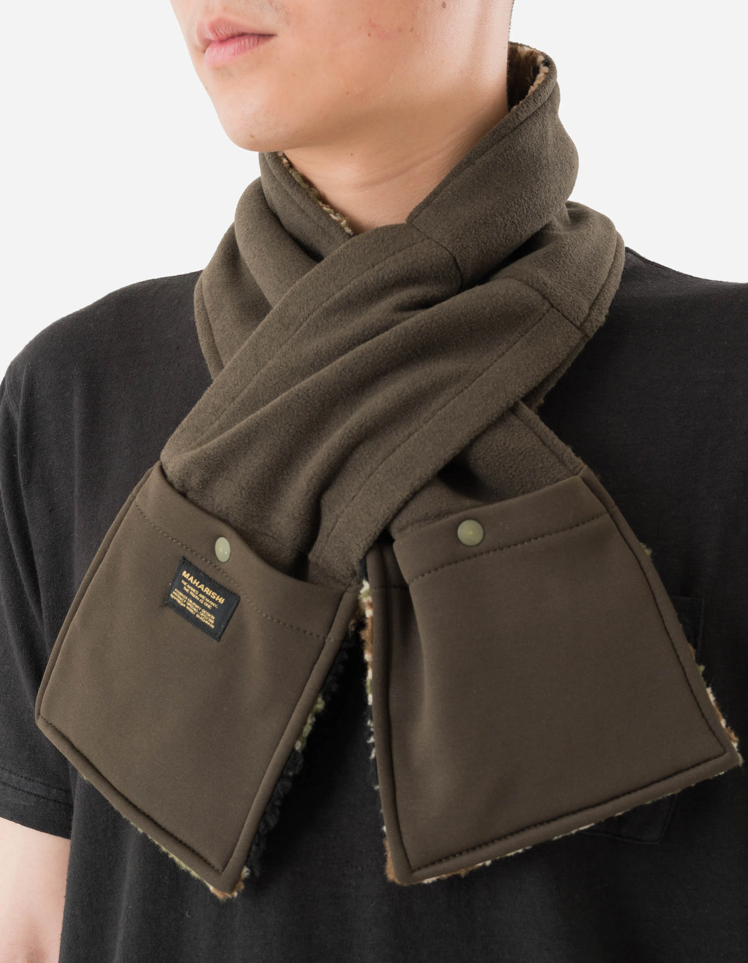 7160 Bonsai Tigerstripe Scarf Mint Gold - Image 3