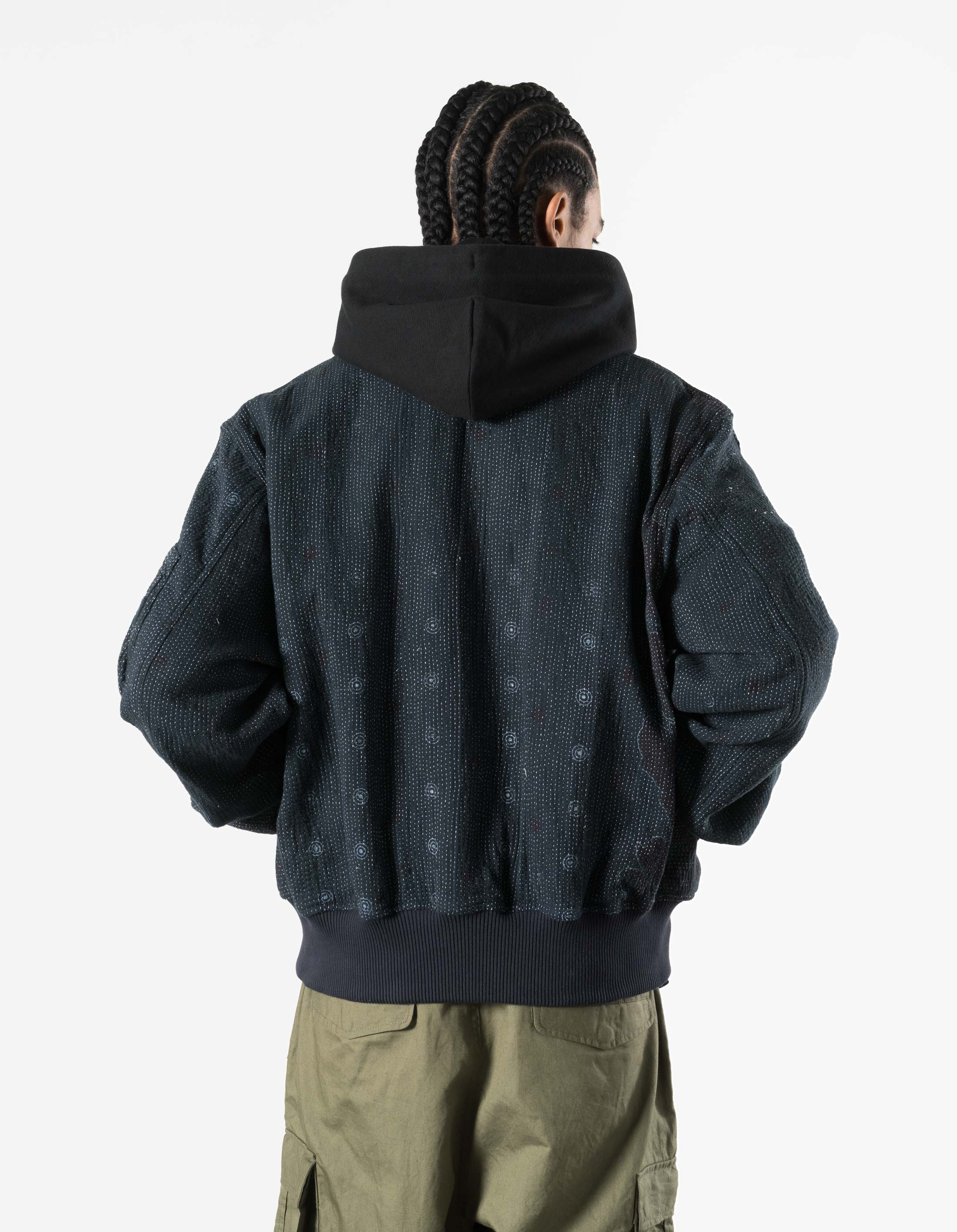 7178 Upcycled MA-1 Jacket Vintage Navy - Image 7