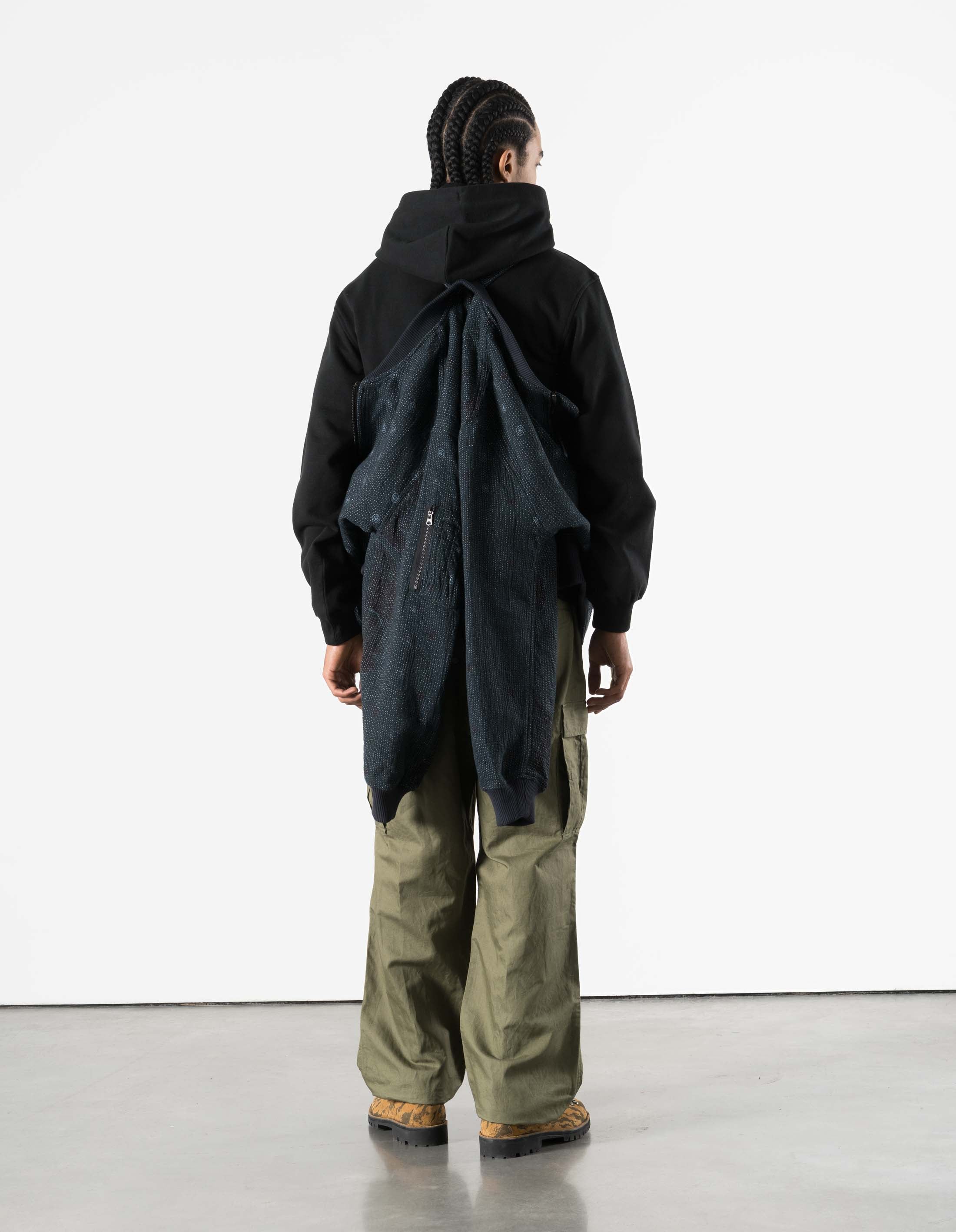 7178 Upcycled MA-1 Jacket Vintage Navy - Image 8