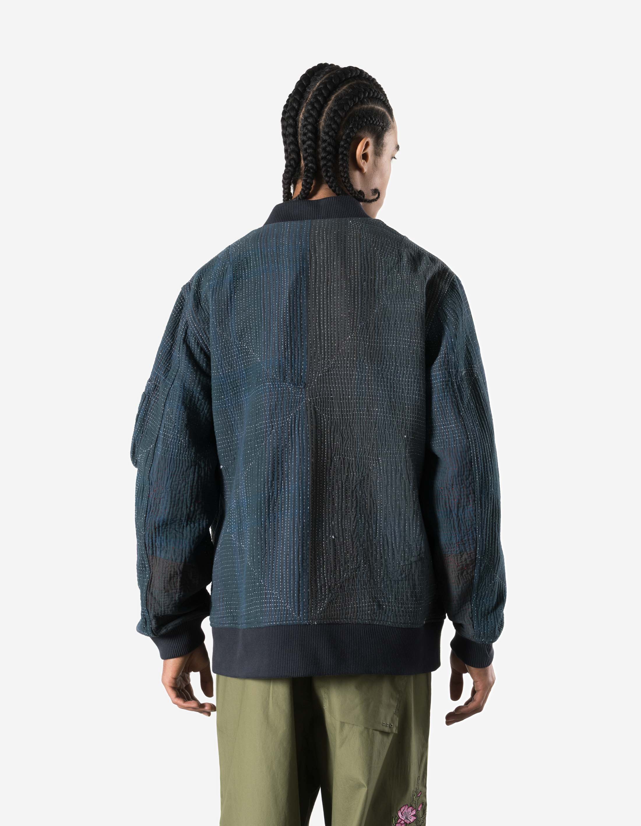 7186 Upcycled MA-1 Kimono Navy - Image 7