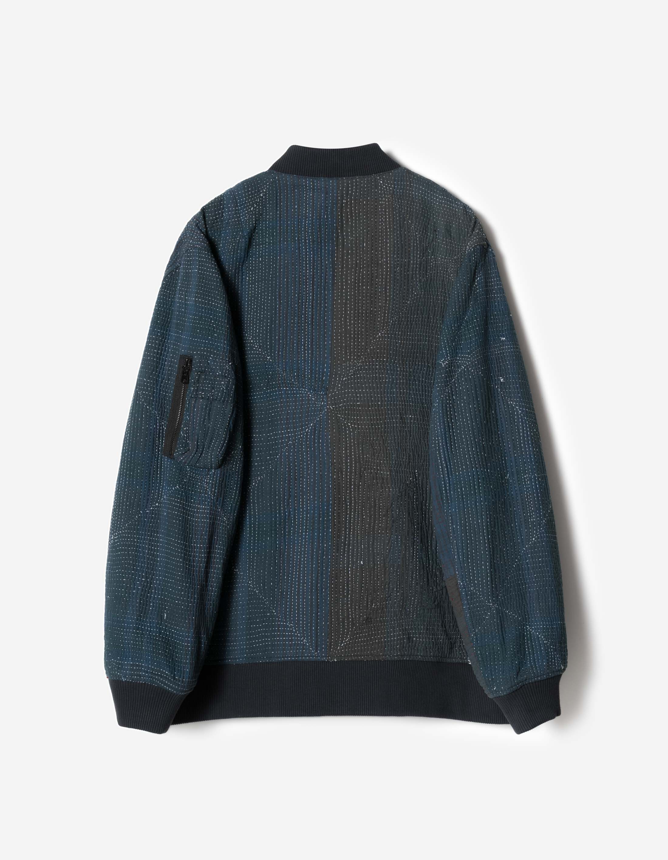 7186 Upcycled MA-1 Kimono Navy - Image 9
