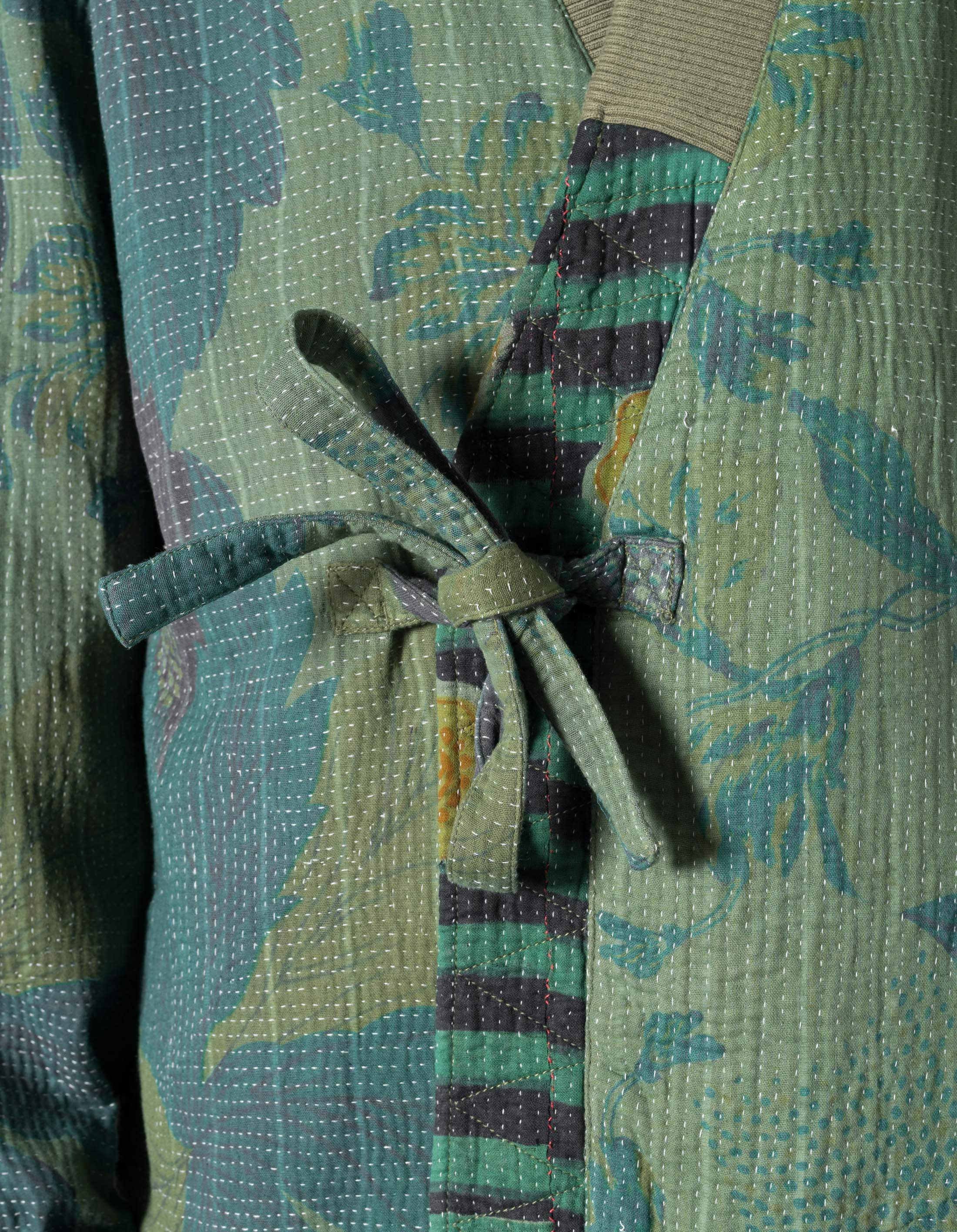 7186 Upcycled MA1 Kimono Olive - Image 4