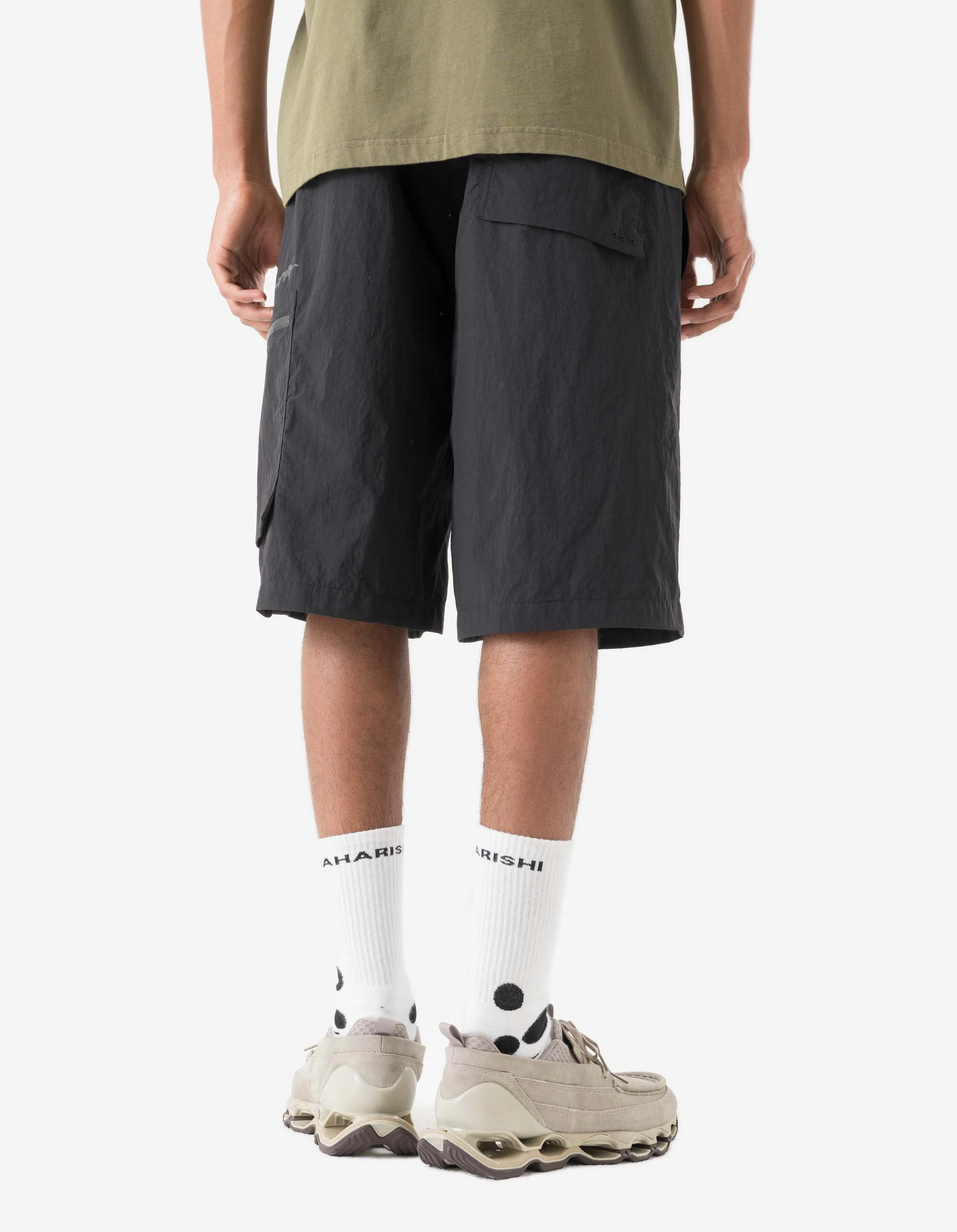 7205 Tech Hakama Shorts Black - Image 4