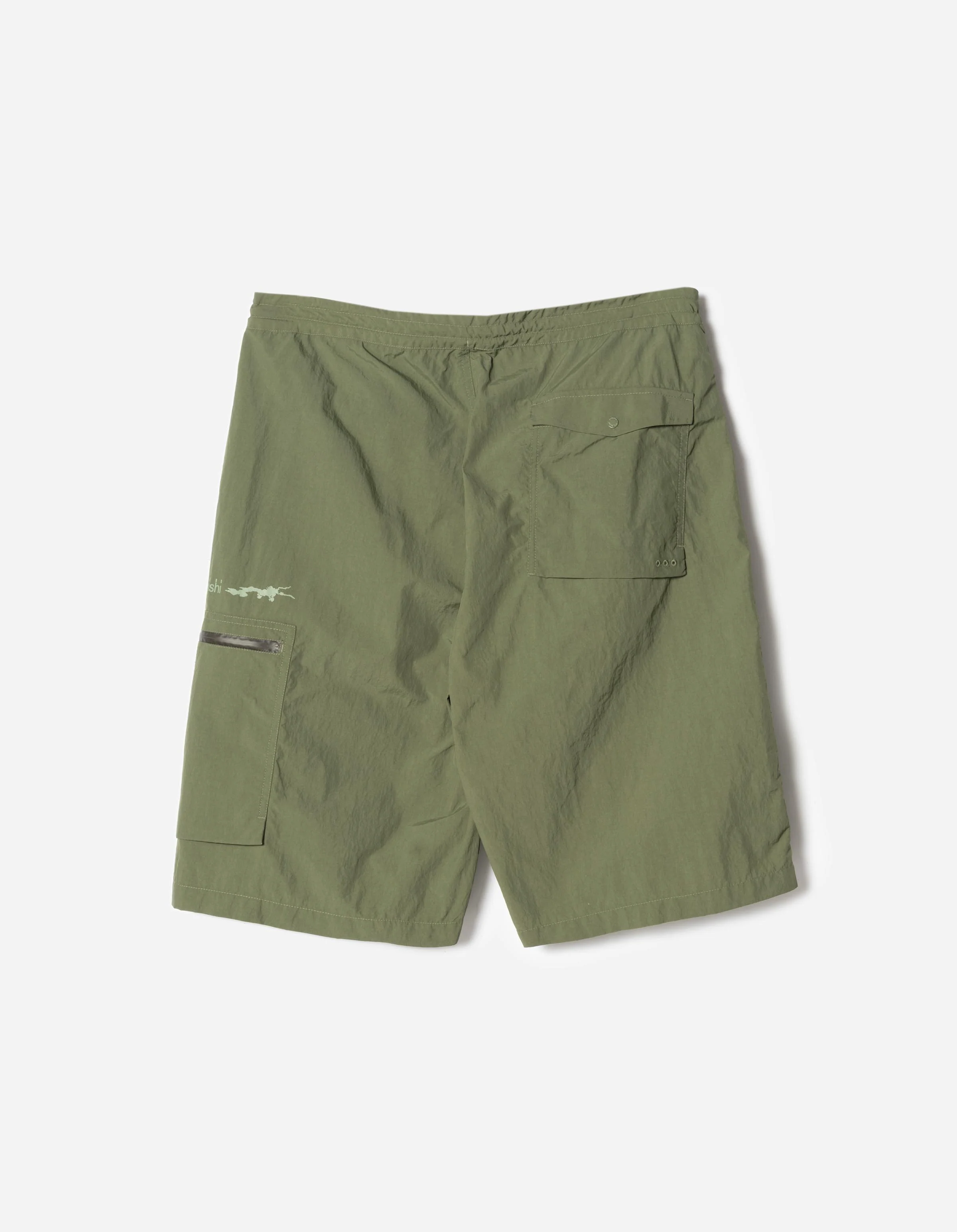 7205 Tech Hakama Shorts Olive - Image 8