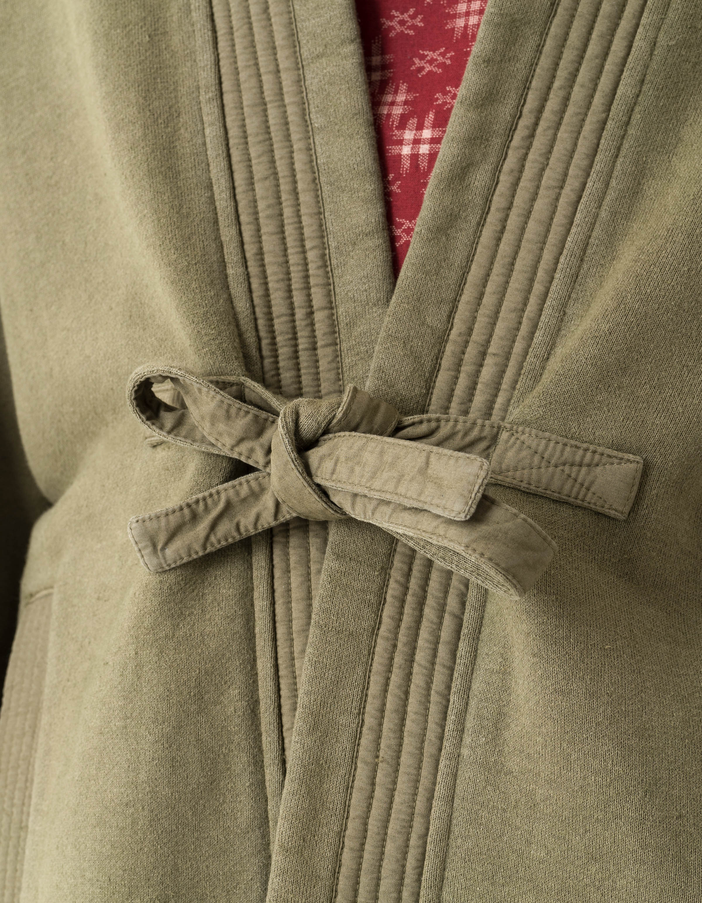 7206 Hemp Kimono Sweat Olive OG-107F - Image 5