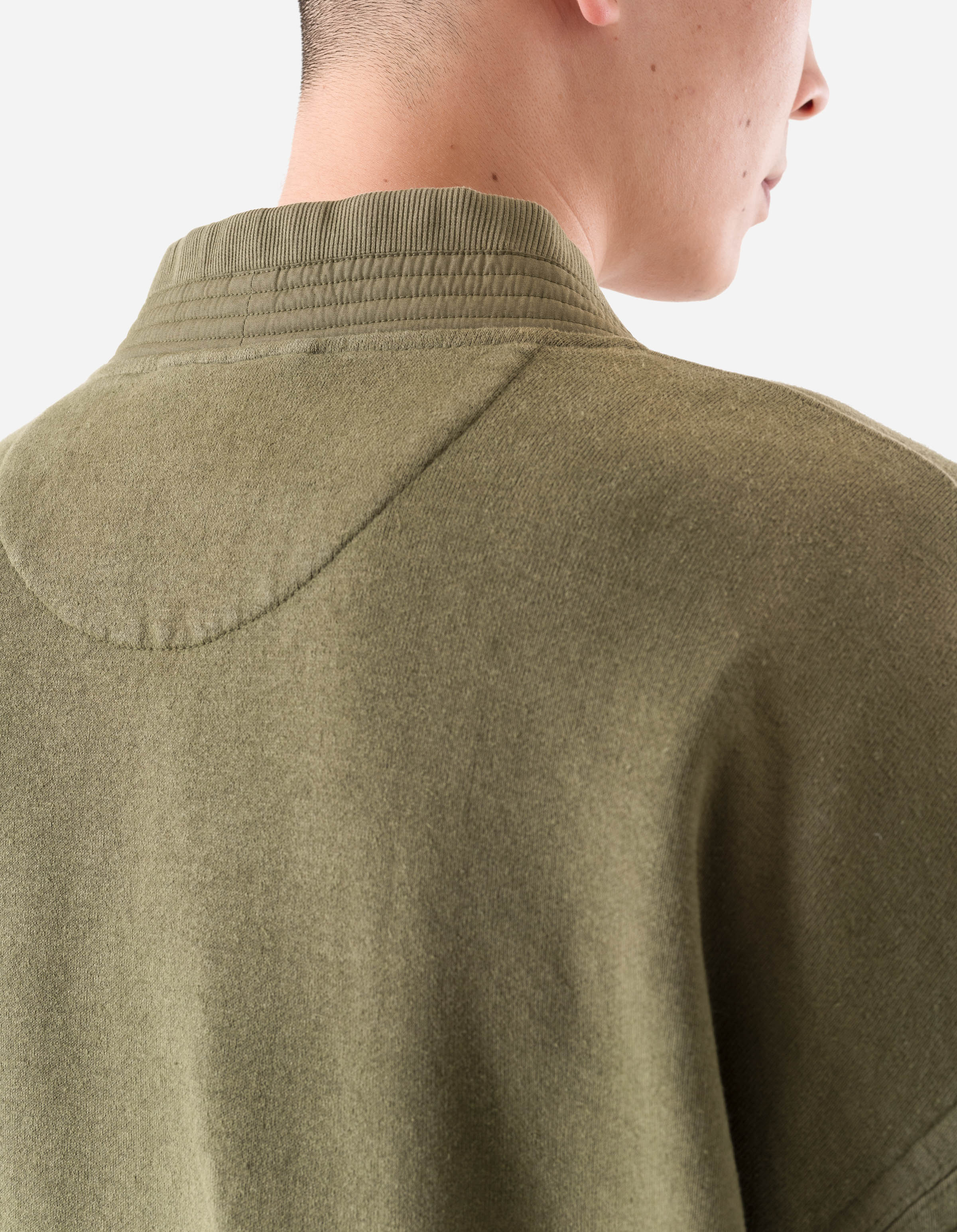 7206 Hemp Kimono Sweat Olive OG-107F - Image 8