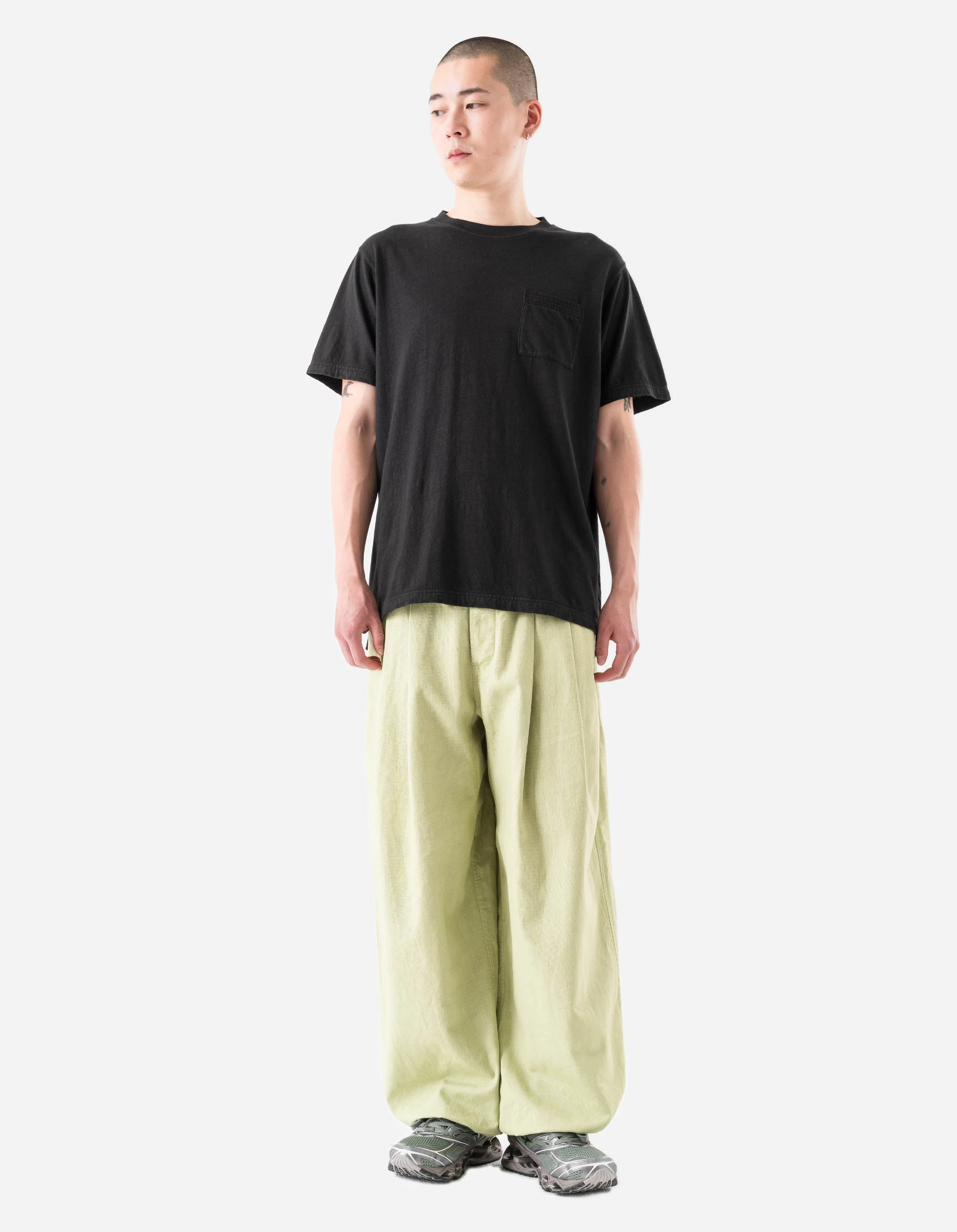 7209 Cotton Hemp S/S T-shirt Black - Image 3