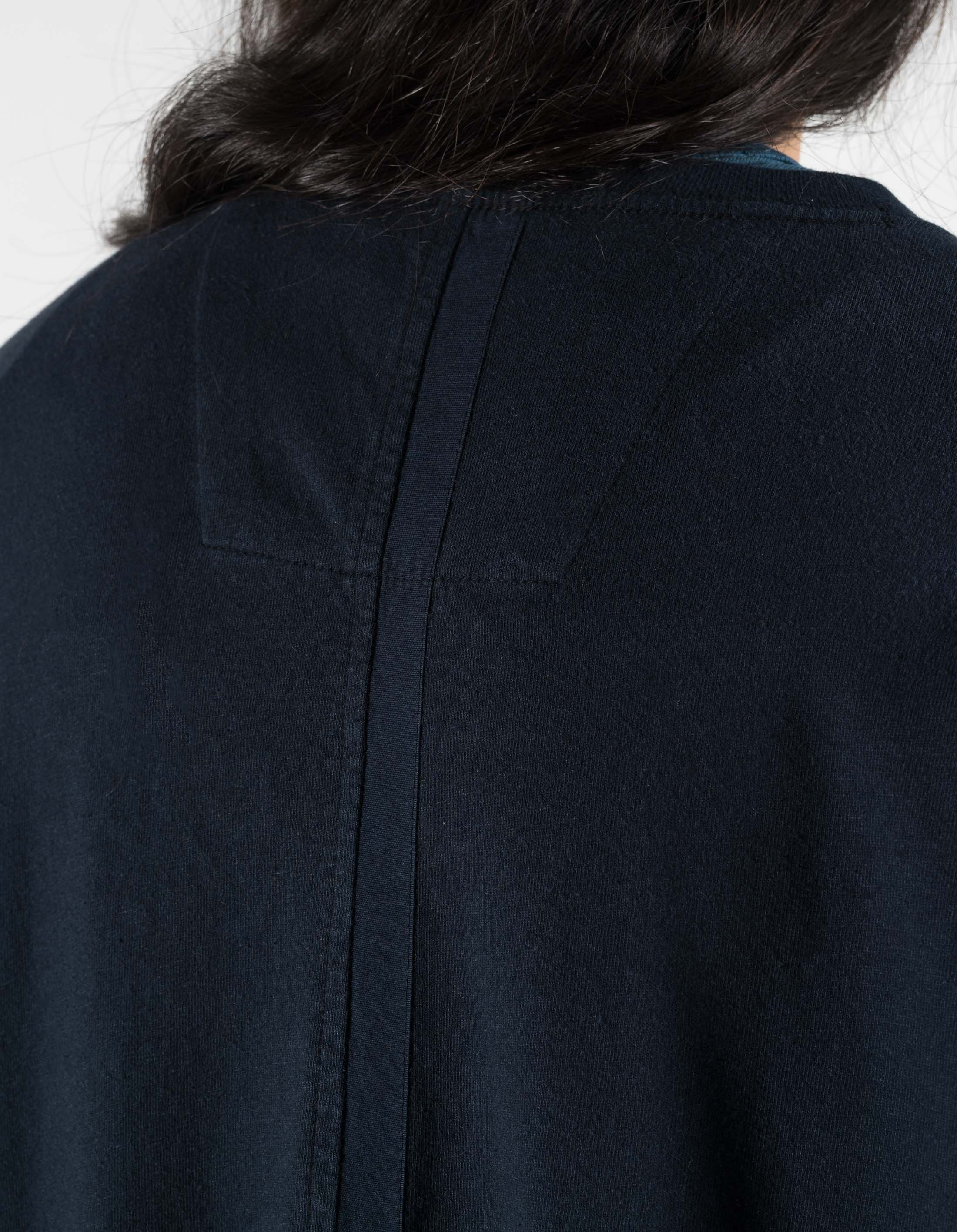 7210 Cotton Hemp Kimono T-shirt Navy - Image 4