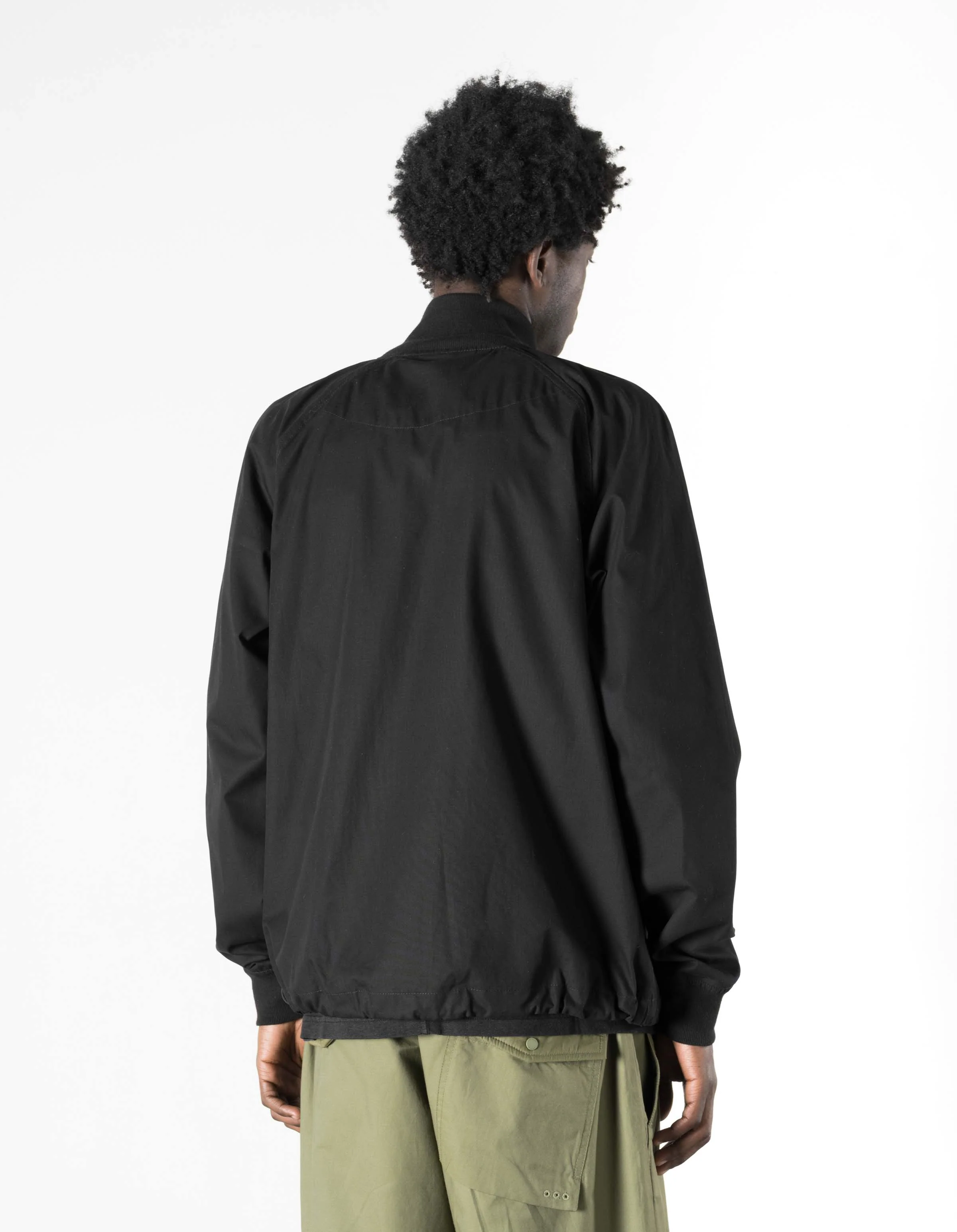 7211 Asym Woven Track Top Black - Image 4