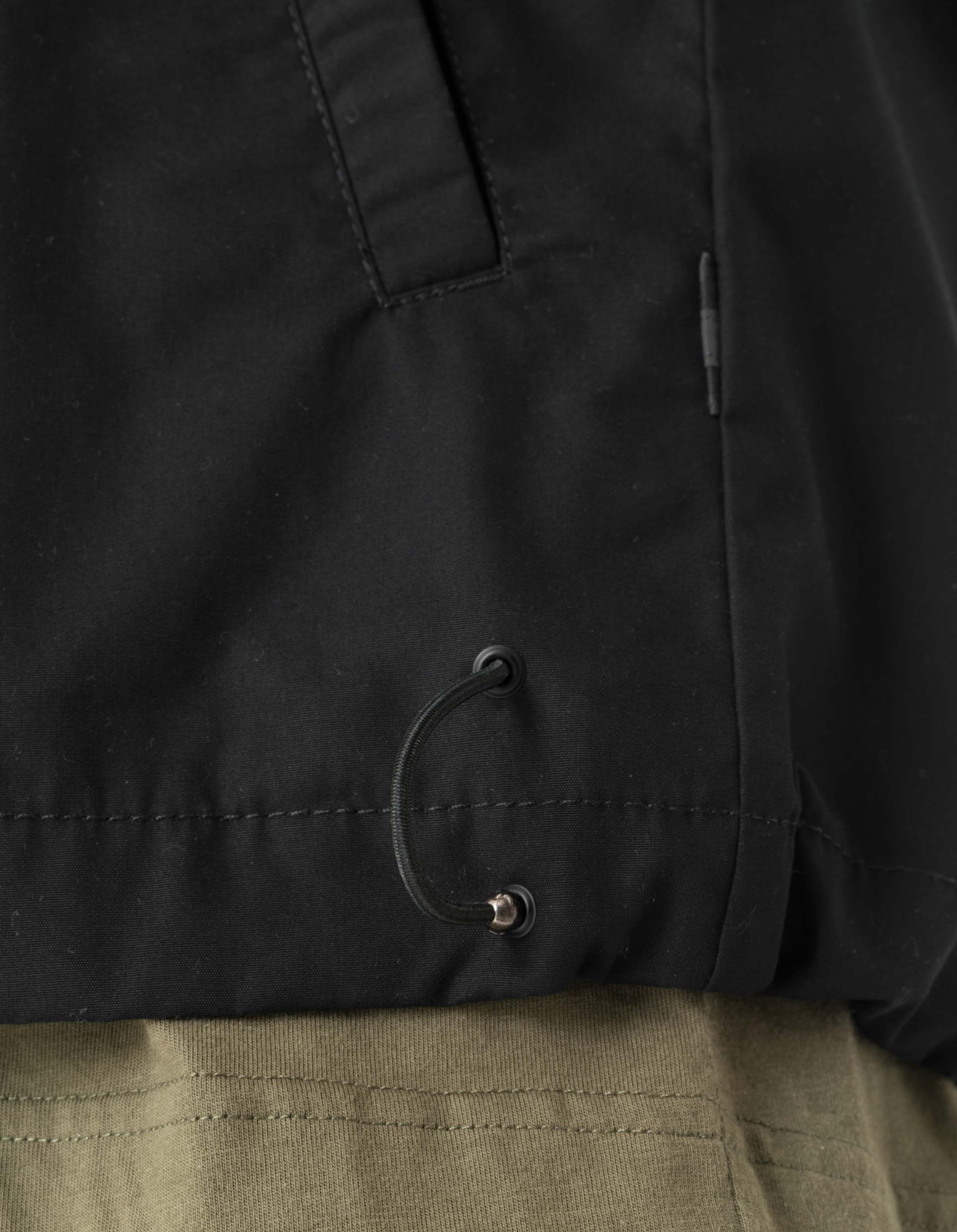 7211 Asym Woven Track Top Black - Image 8