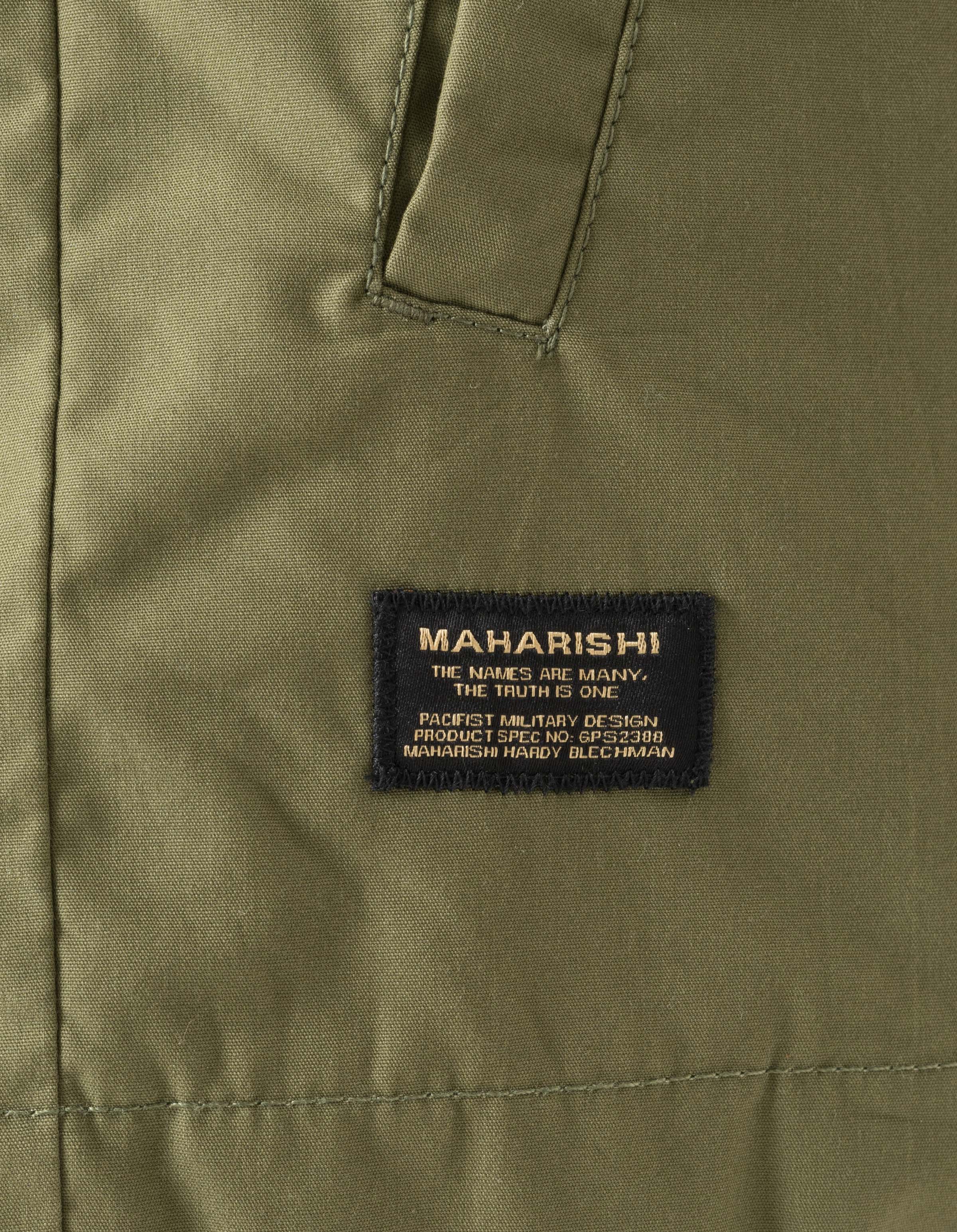 7211 Asym Woven Track Top Olive OG-107F - Image 6