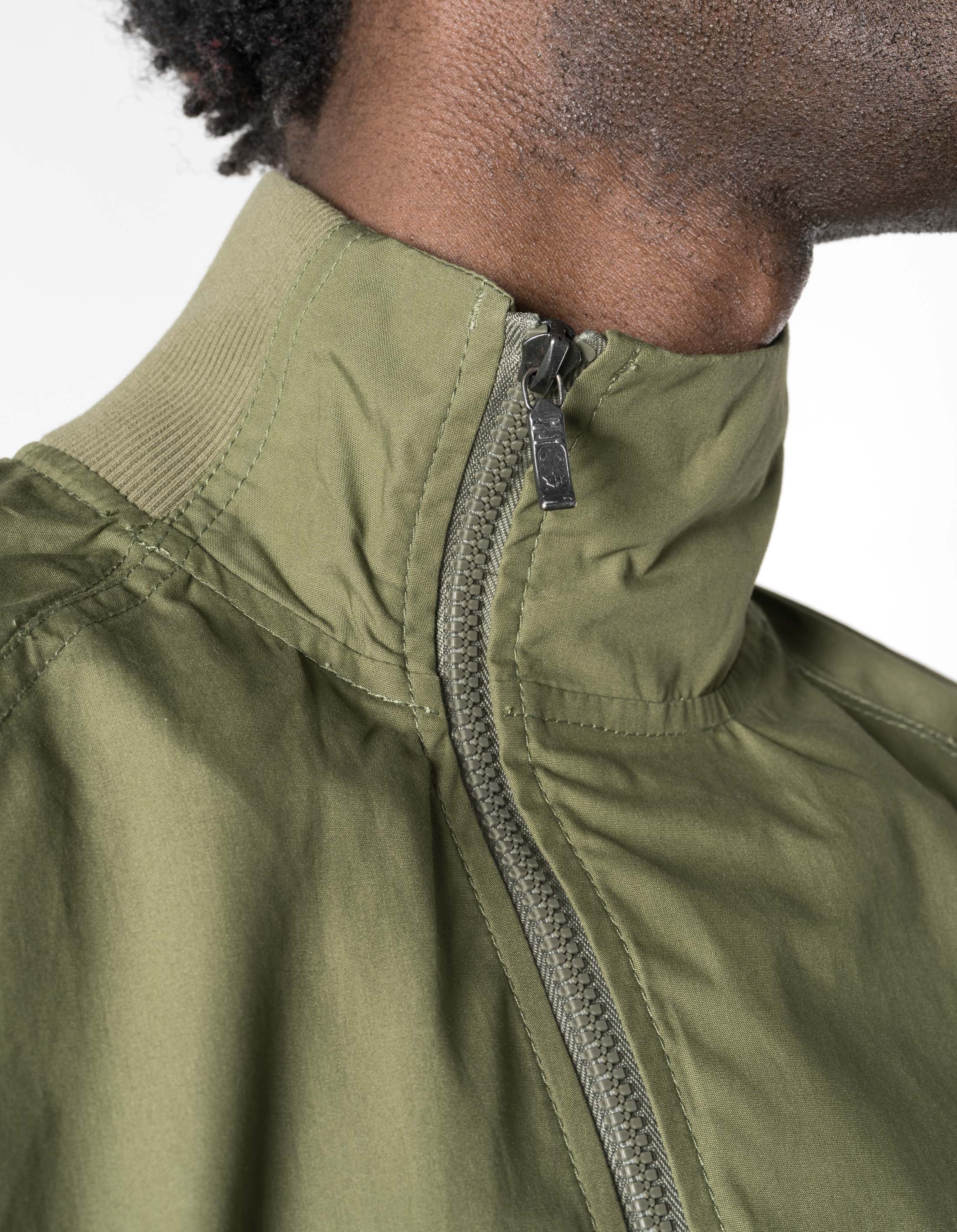 7211 Asym Woven Track Top Olive OG-107F - Image 8