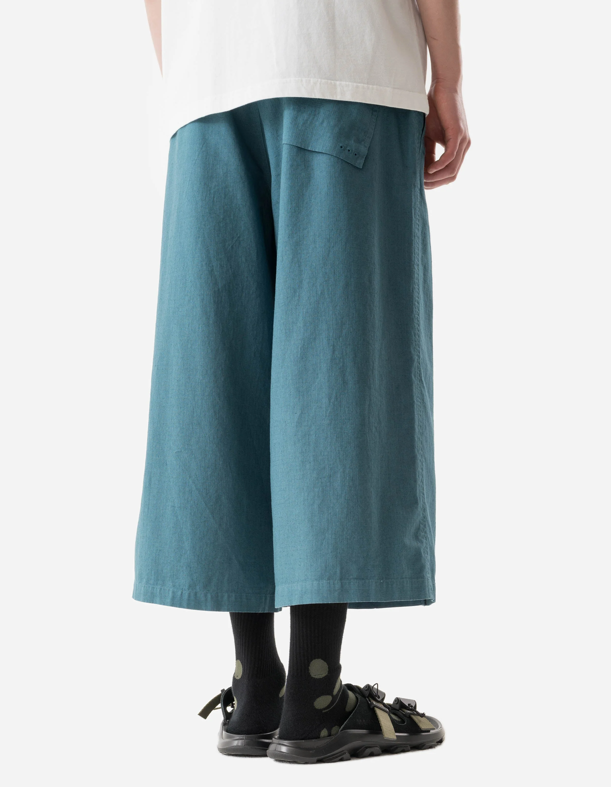 7217 Cropped Hakama Pants Airforce Blue - Image 4