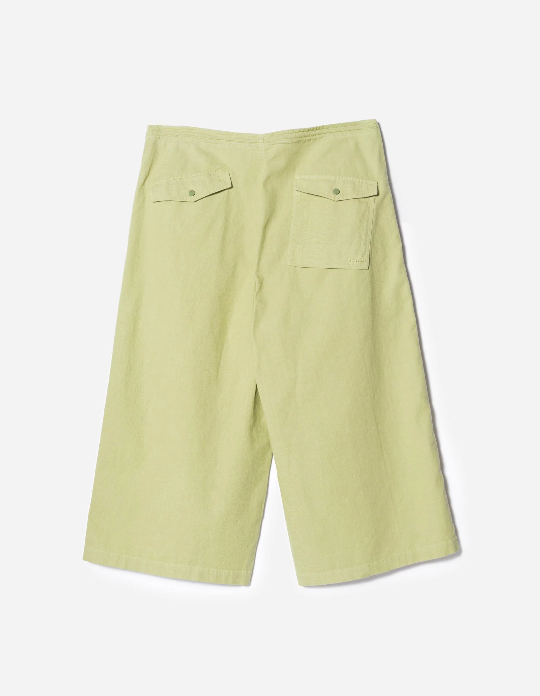 7217 Cropped Hakama Pants Moss Green - Image 9