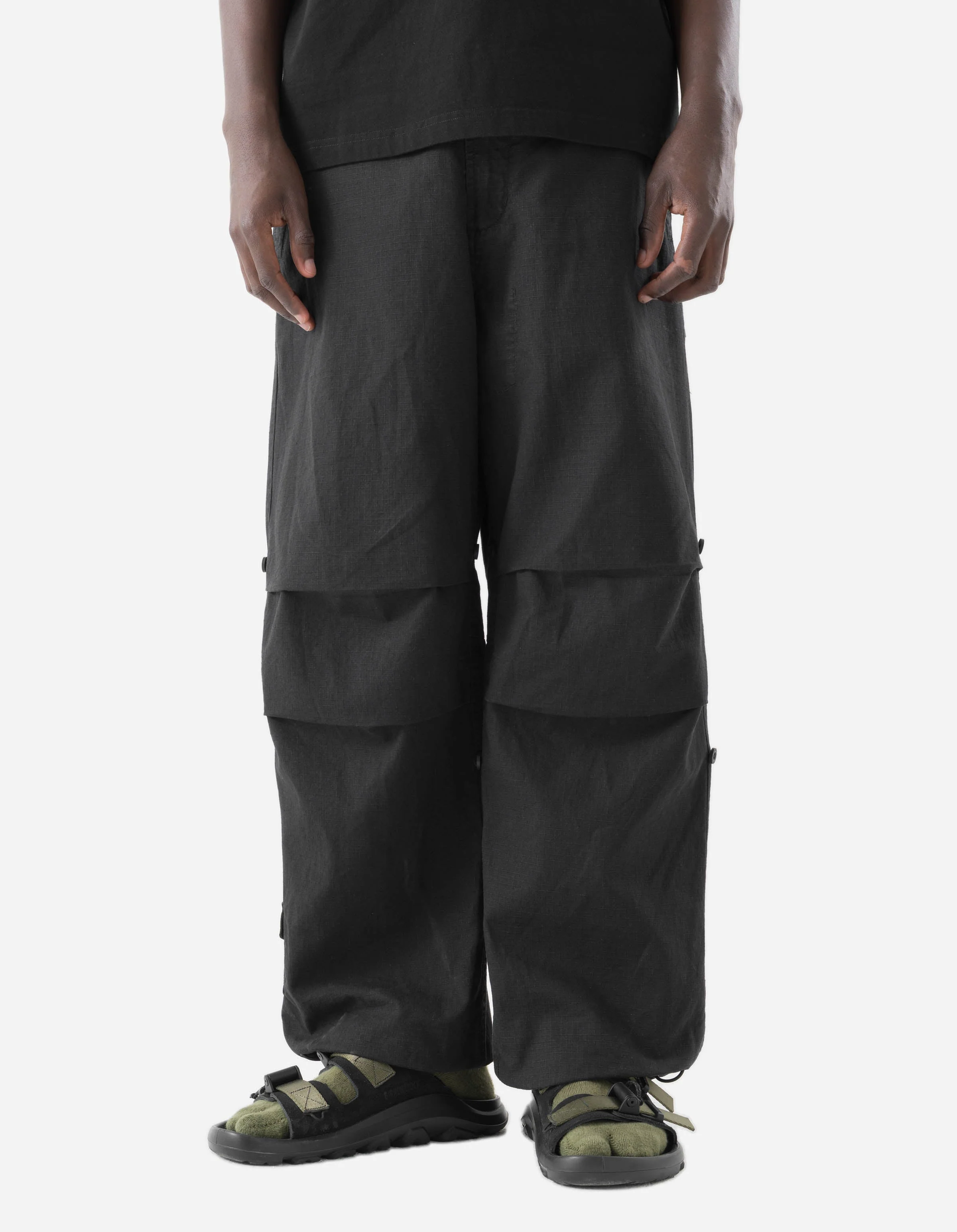 7218 Hemp Ripstop Loose Snopants Black - Image 2