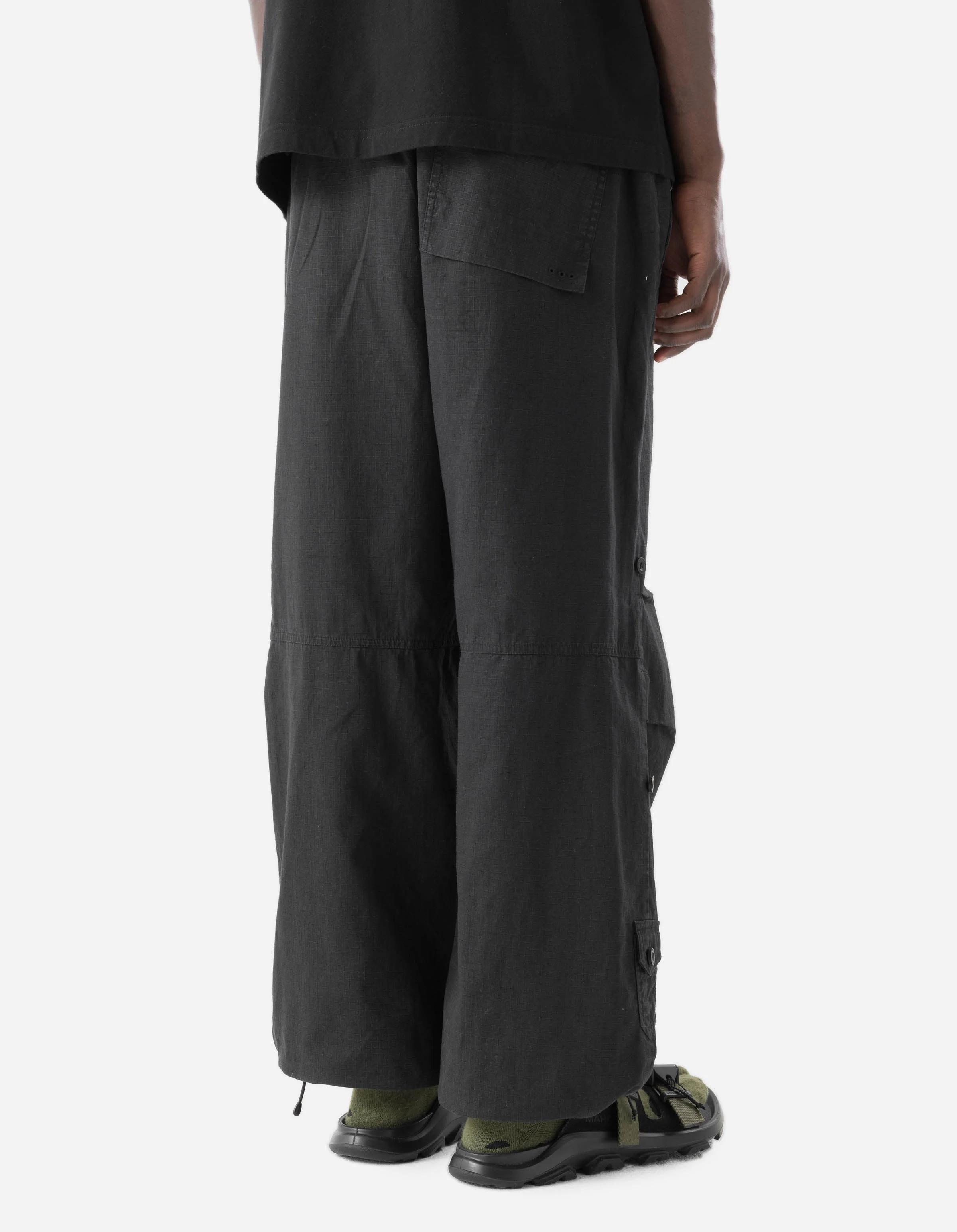 7218 Hemp Ripstop Loose Snopants Black - Image 3