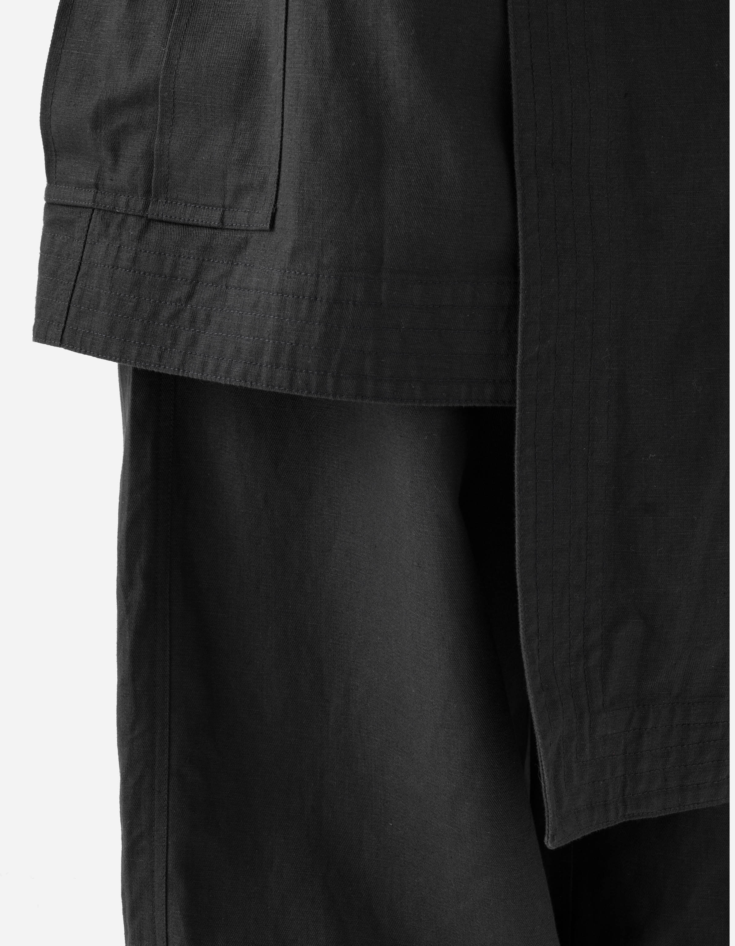 7232 Kirin Asym Cargo Hakama Pants Black - Image 7