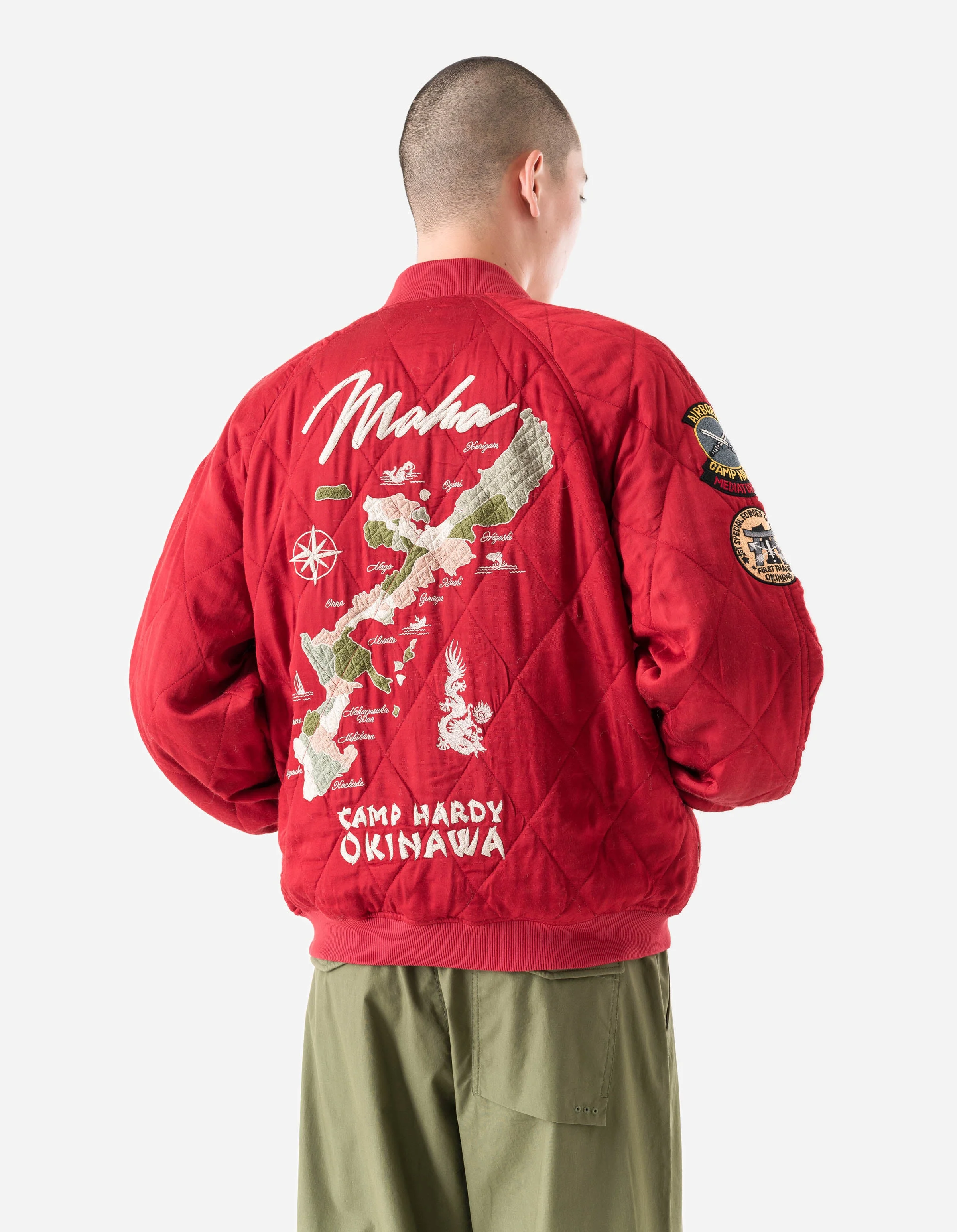 7243 Camp Hardy Tour Sukajan Jacket Red - Image 10